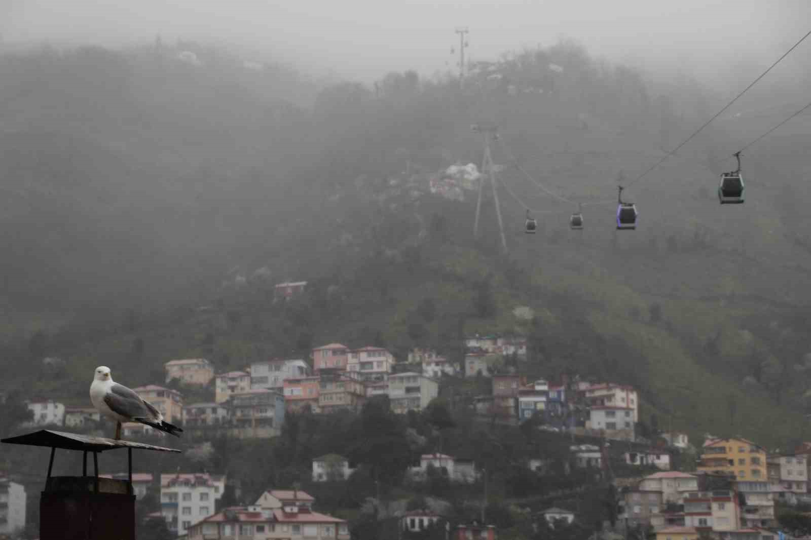 Ordu’nun ‘seyir terası’nda sis güzelliği
