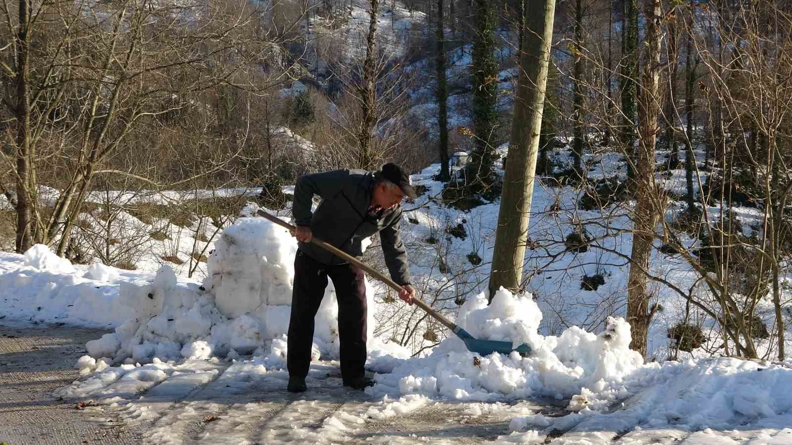 Ordu’nun yükseklerinde kar manzaraları
