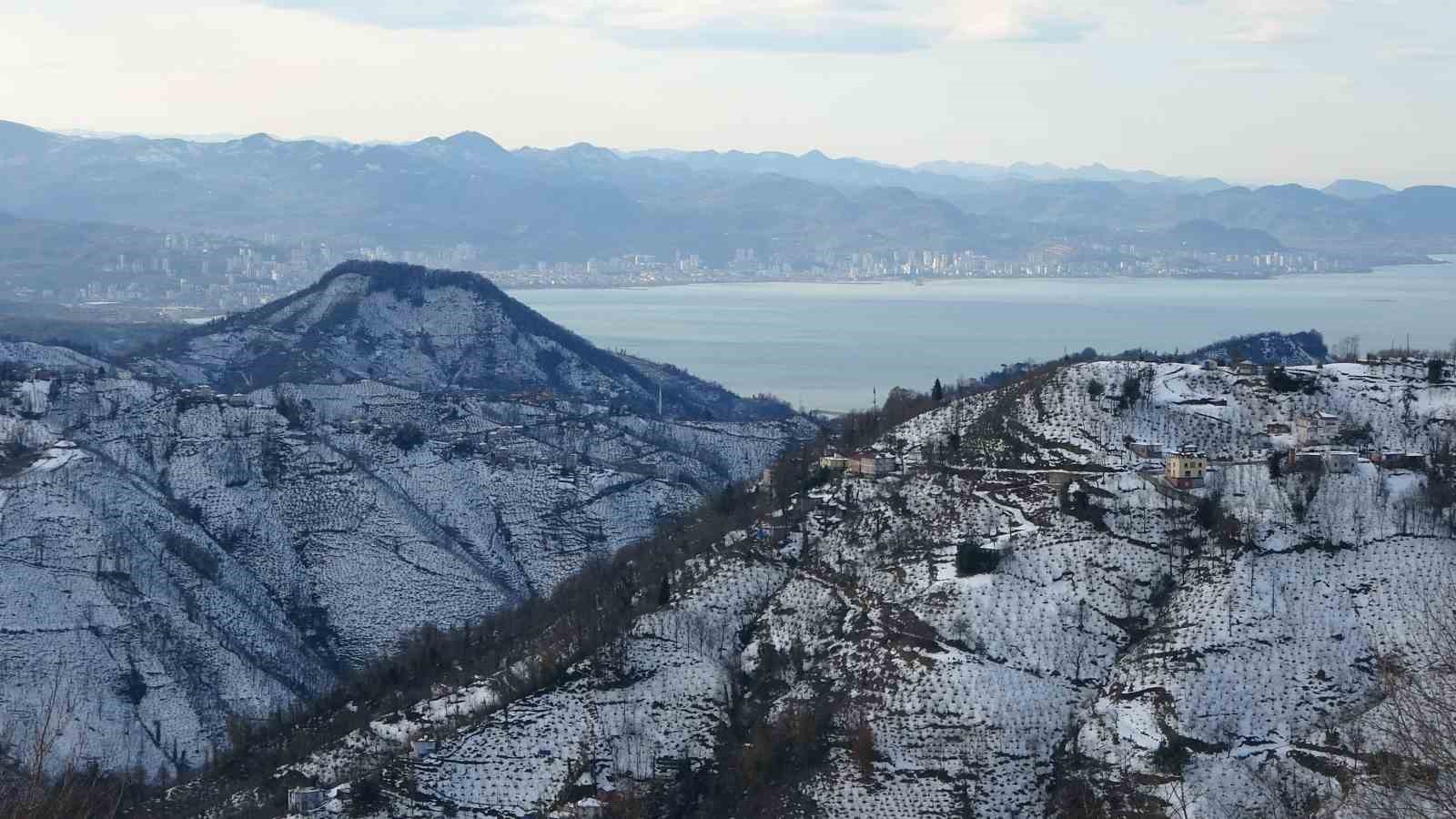 Ordu’nun yükseklerinde kar manzaraları
