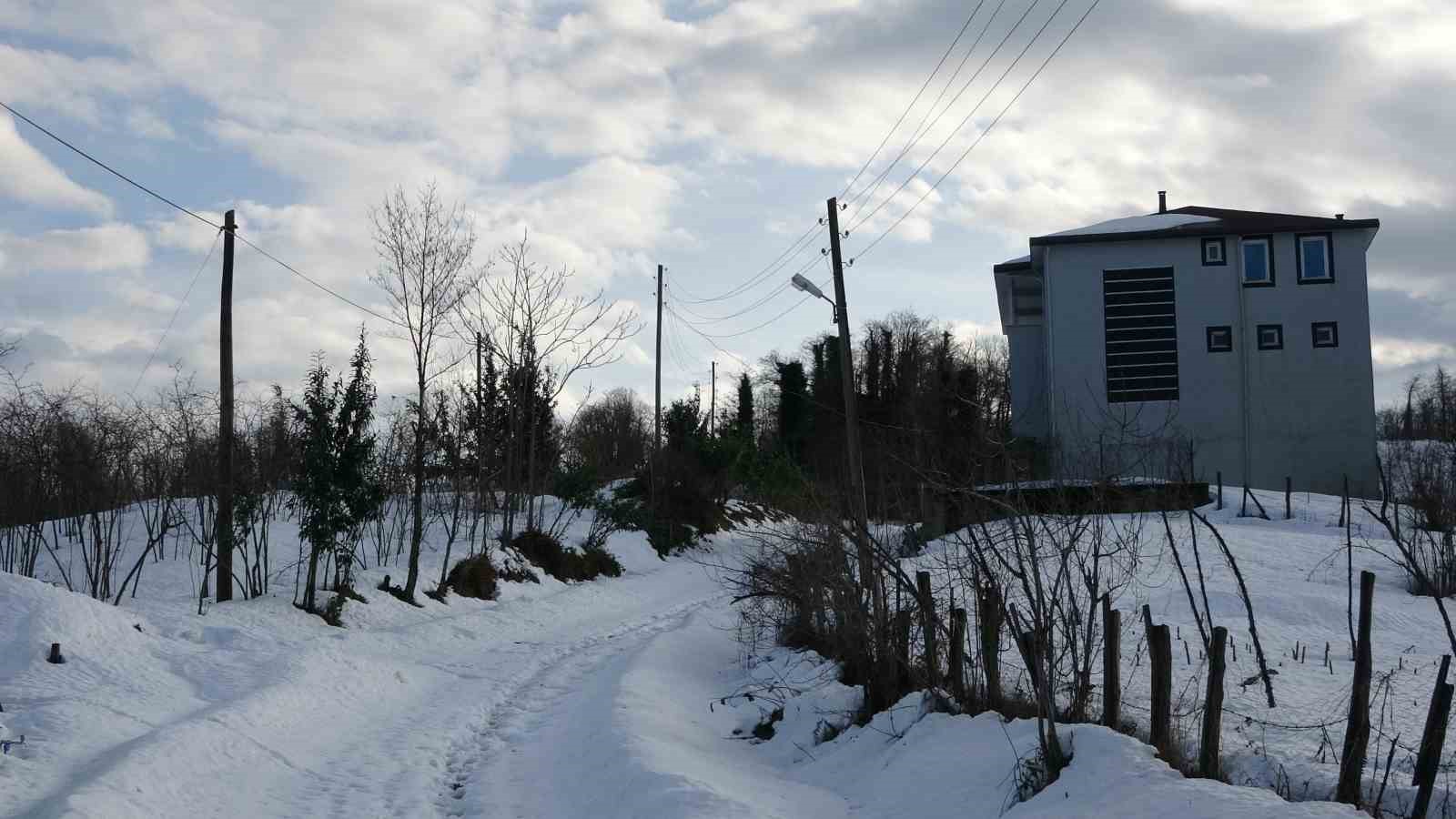Ordu’nun yükseklerinde kar manzaraları
