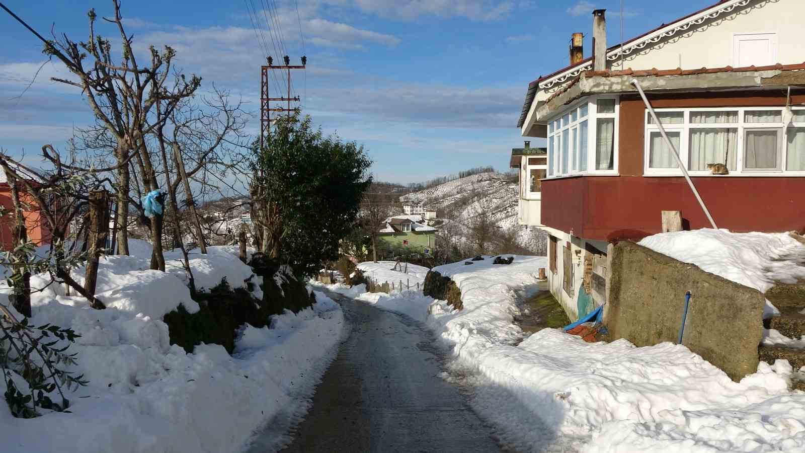 Ordu’nun yükseklerinde kar manzaraları
