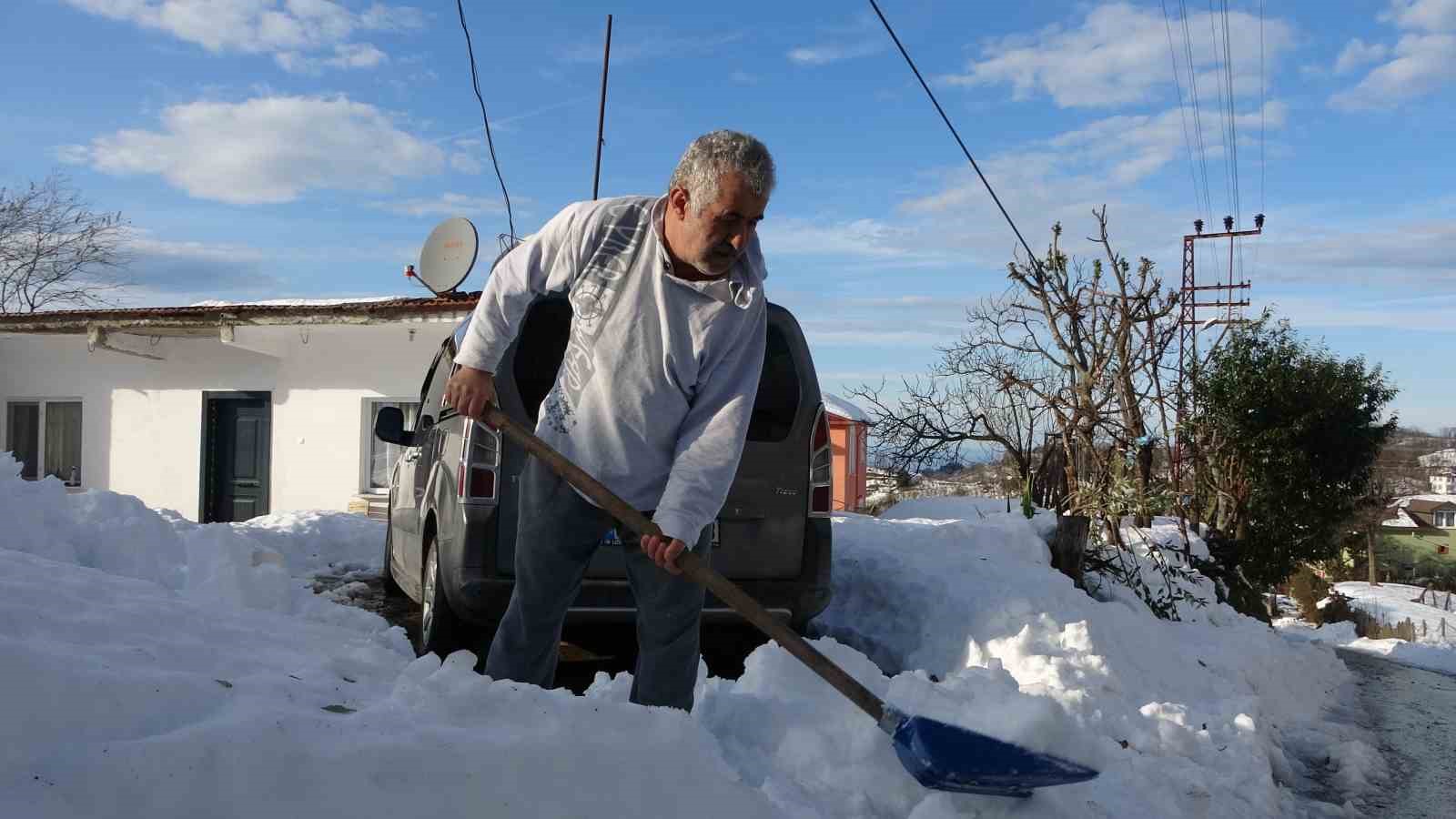 Ordu’nun yükseklerinde kar manzaraları
