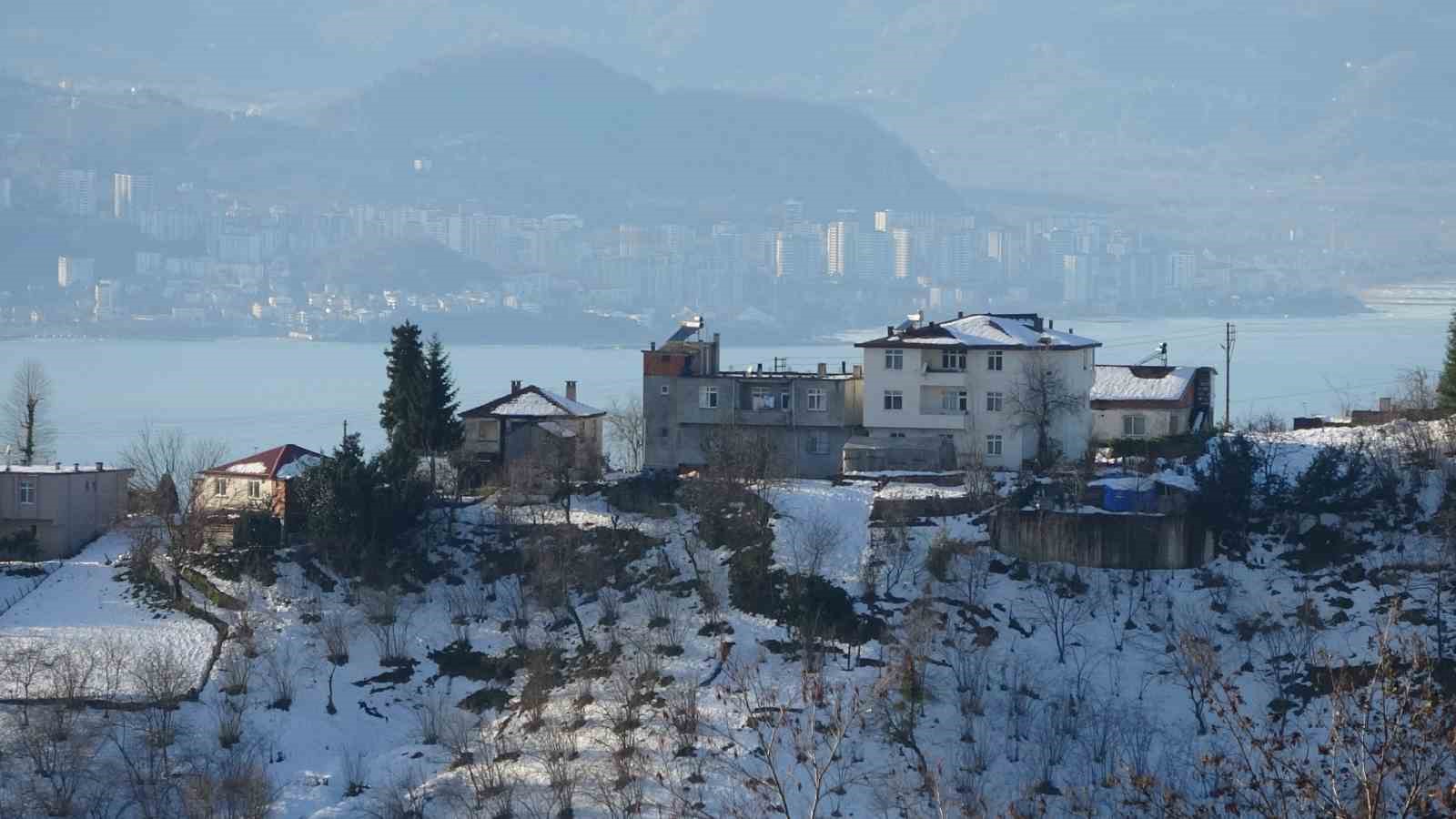 Ordu’nun yükseklerinde kar manzaraları
