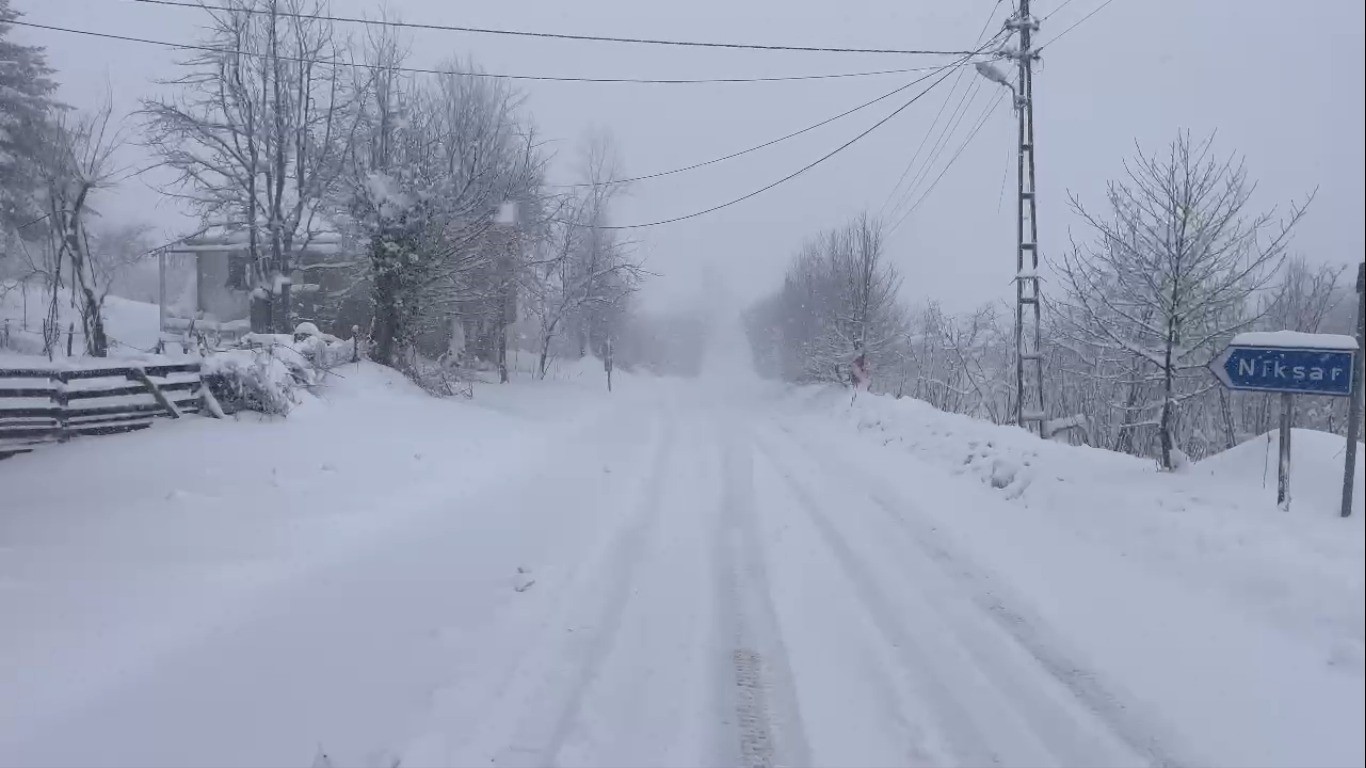Ordu’nun yükseklerinde kar yağışı
