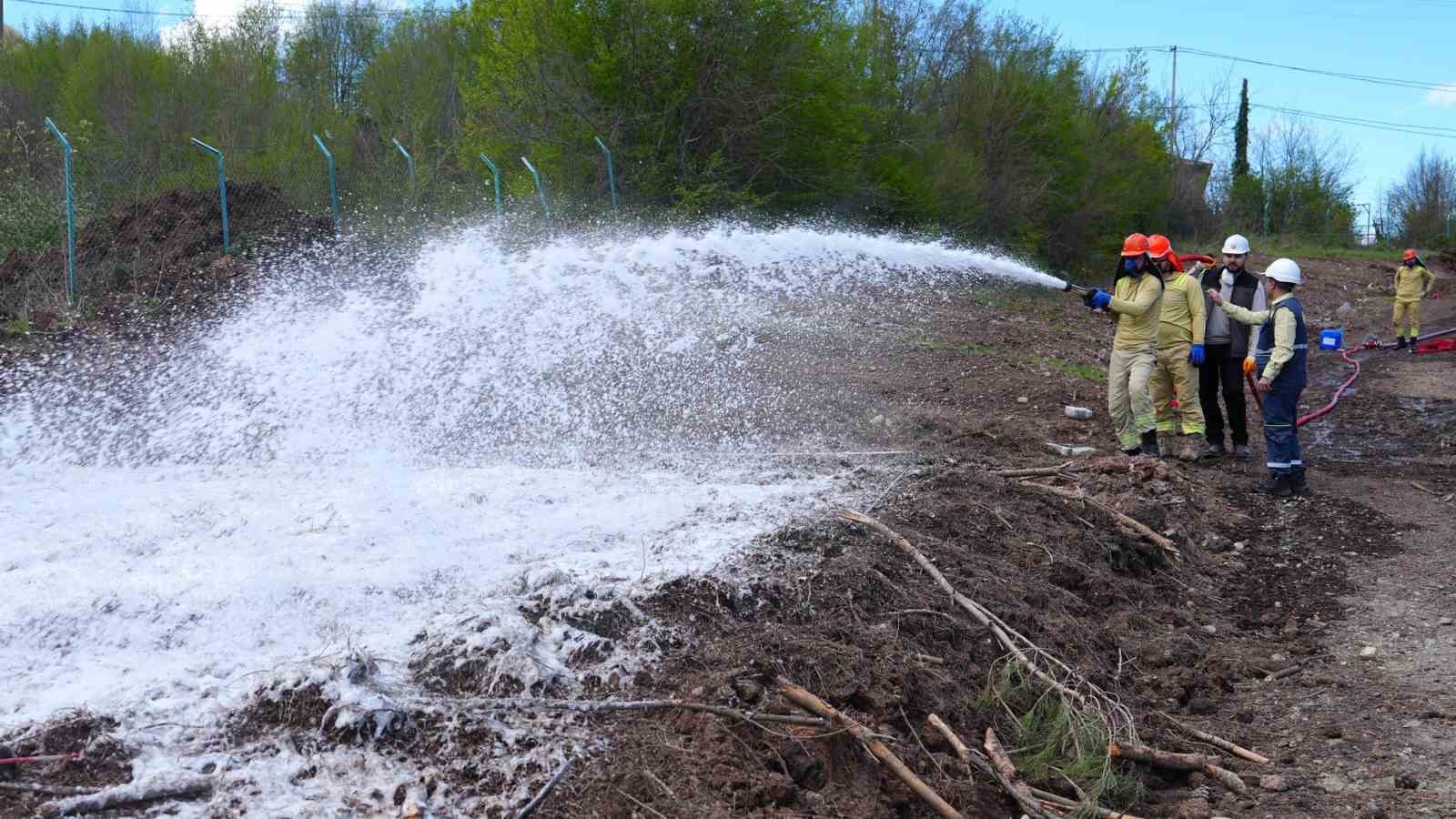 Orman işçileri zorlu etapları tamamladı
