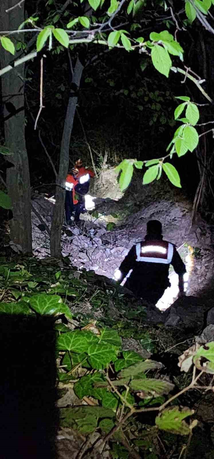 Ormanda yollarını kaybettiler, ekipler kurtardı
