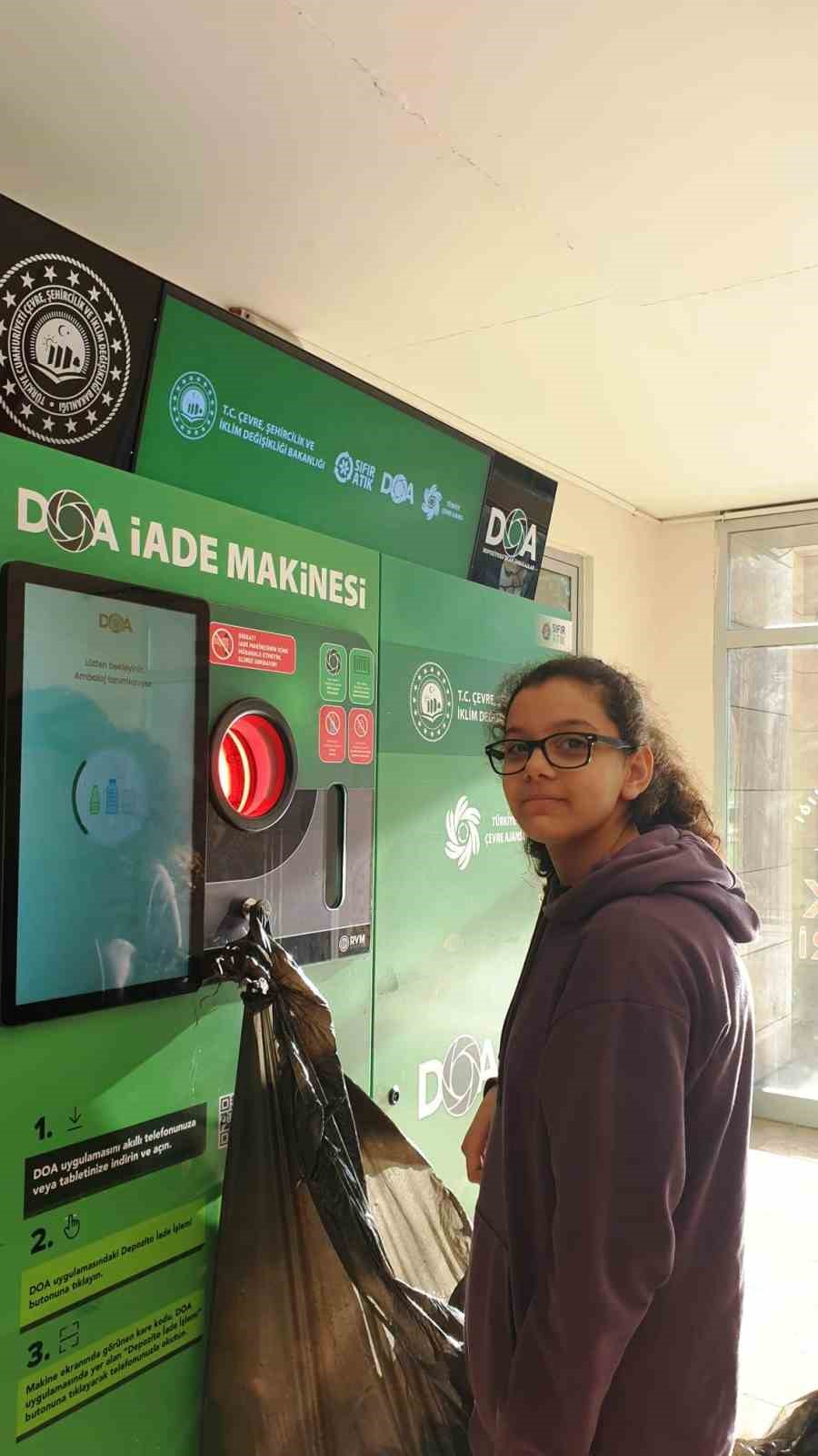 Ortaokul öğrencileri atıkları doğaya değil DOA’ya atıyor
