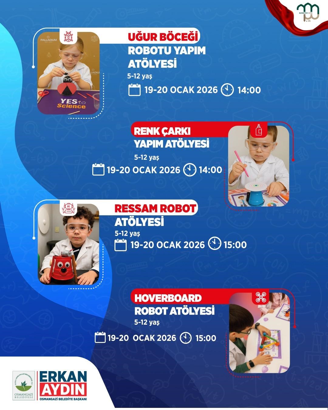 Osmangazi’de çocuklar ve gençler bilimle buluşacak
