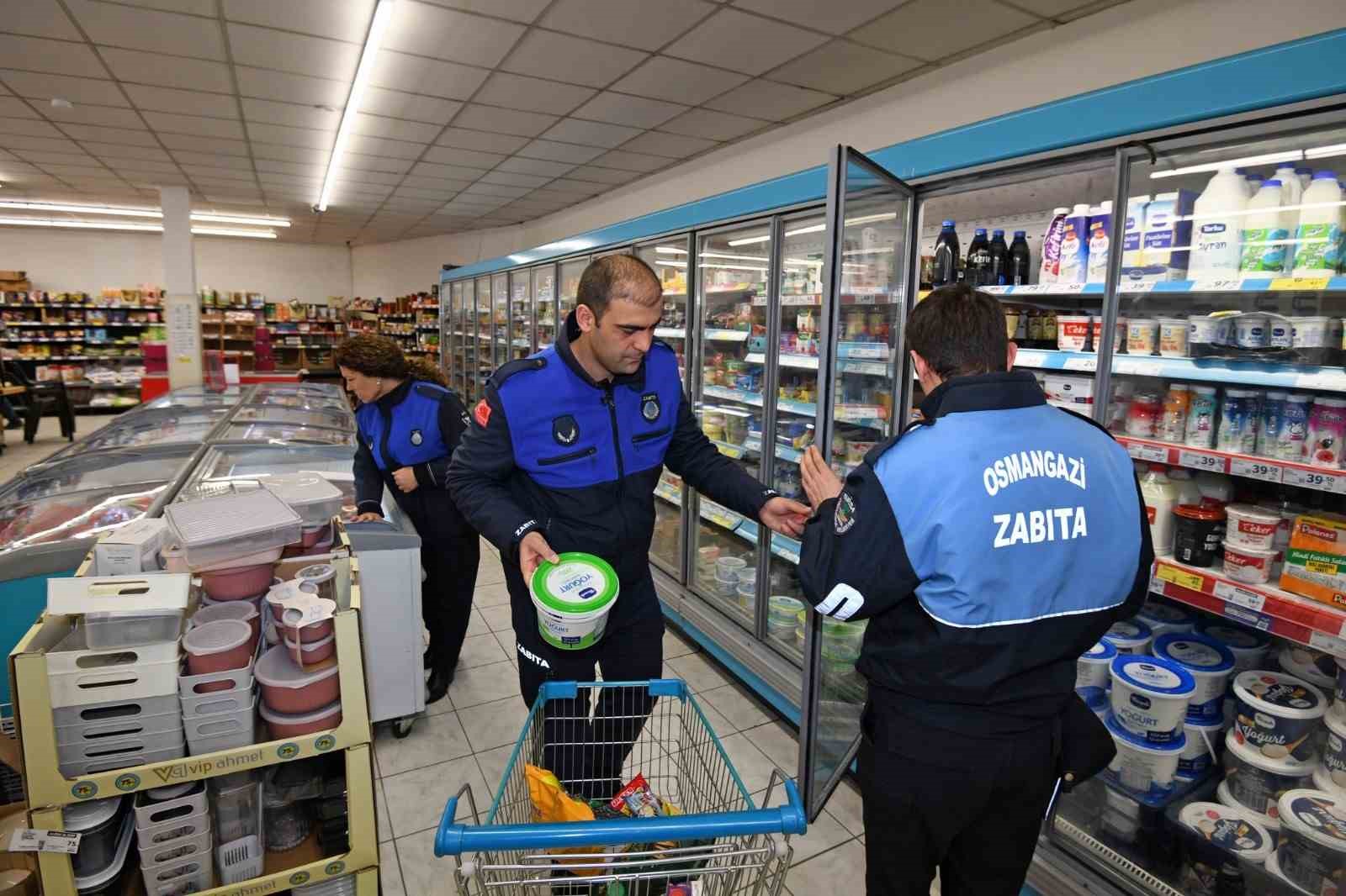 Osmangazi’de etiketlere zabıta denetimi
