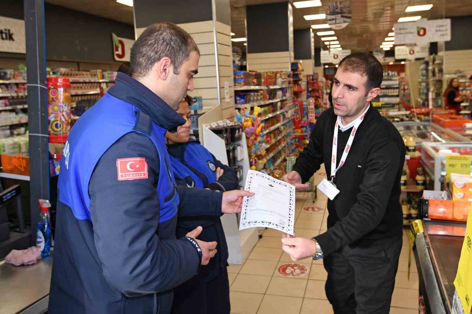 Osmangazi’de etiketlere zabıta denetimi
