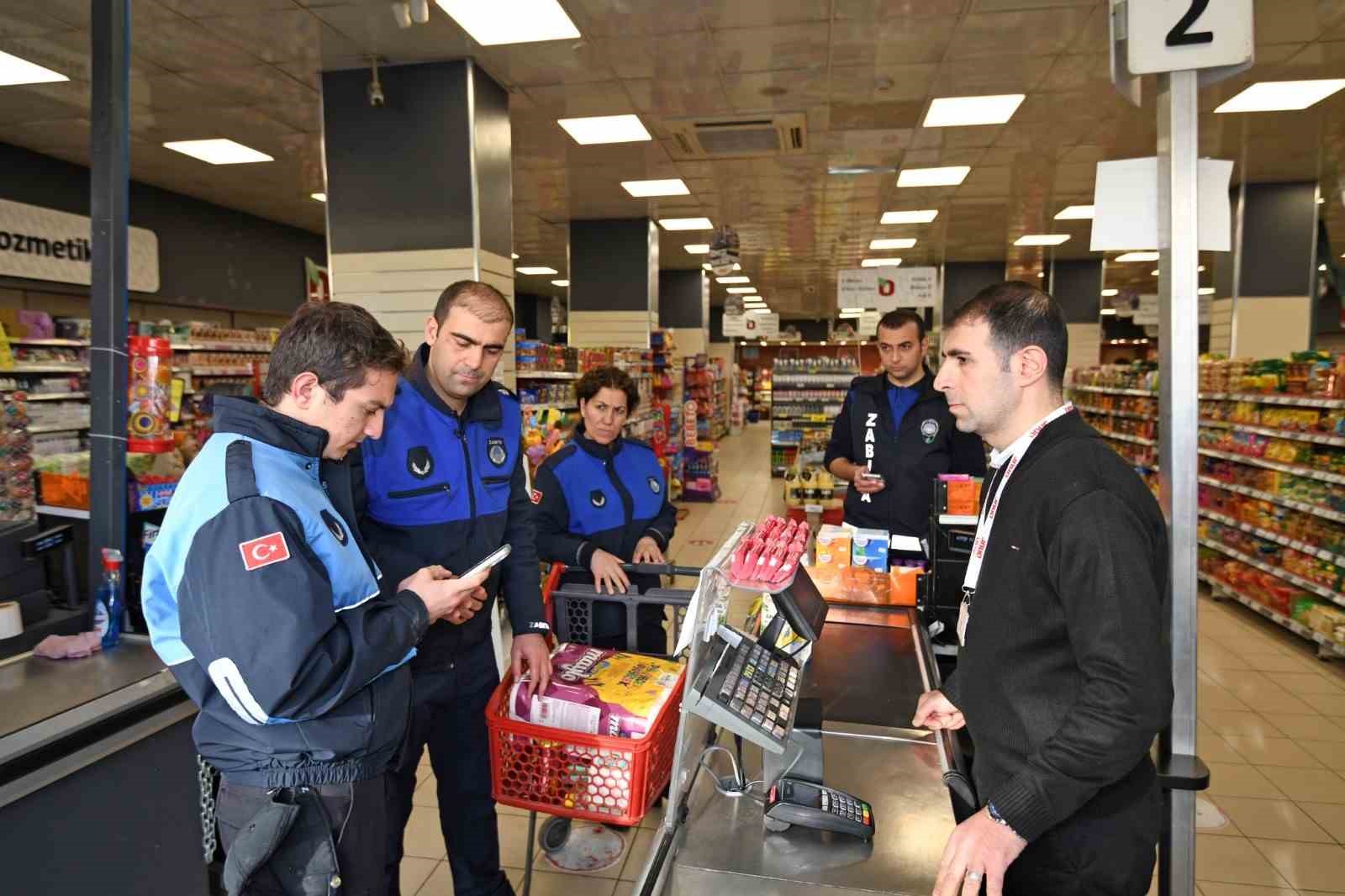 Osmangazi’de etiketlere zabıta denetimi
