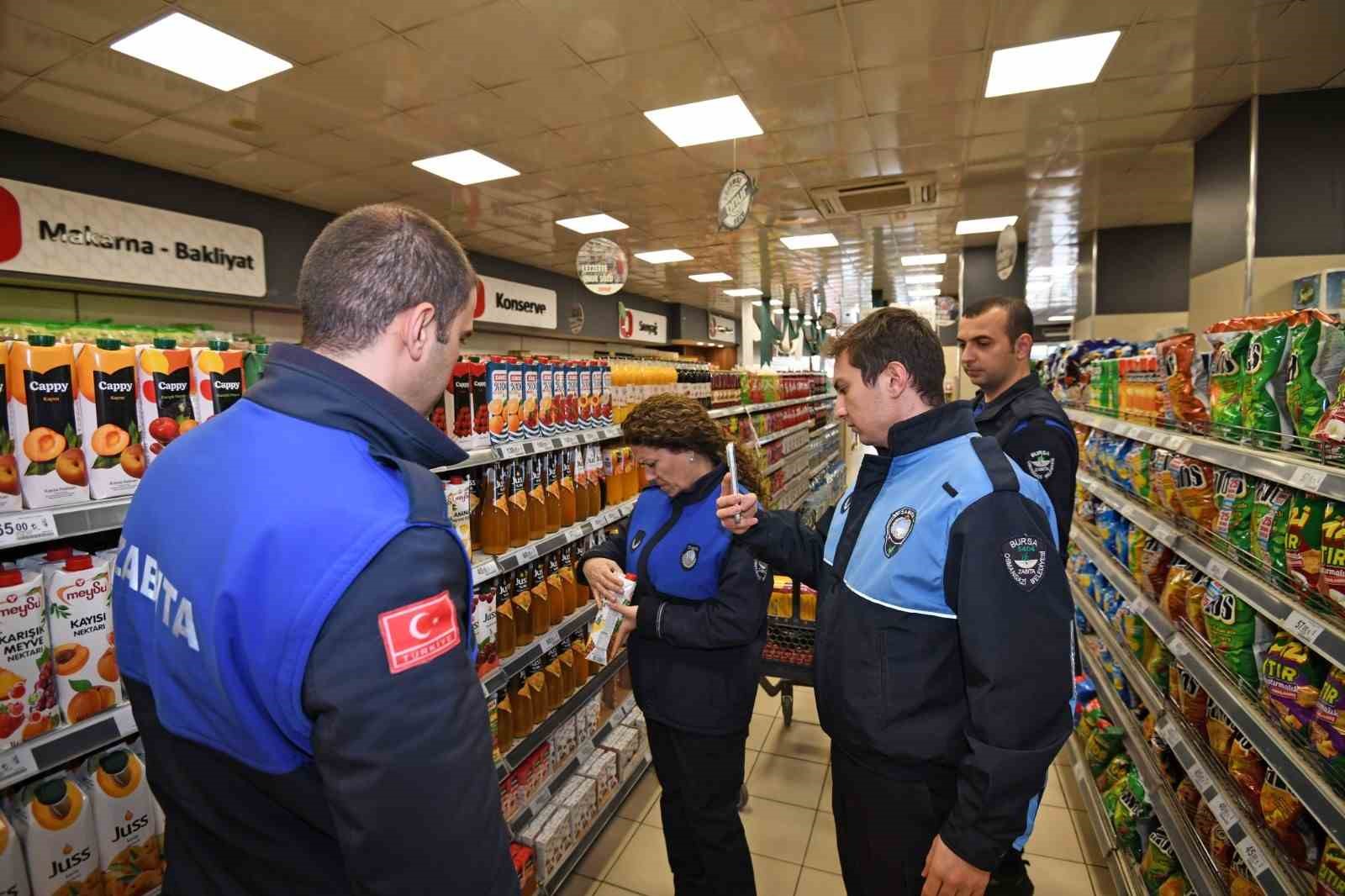 Osmangazi’de etiketlere zabıta denetimi
