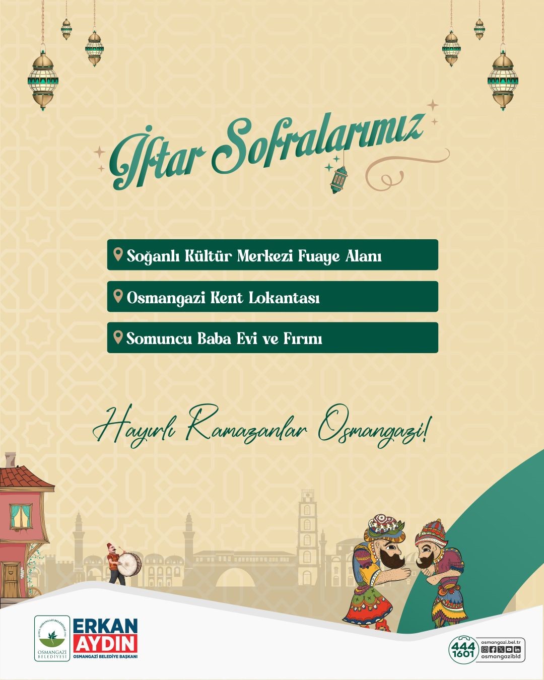 Osmangazi’de Ramazan coşkusu meydanlara taşıyor
