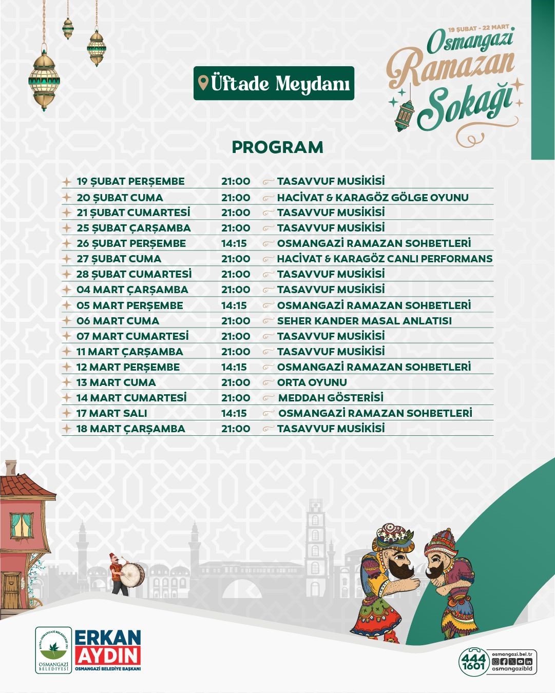 Osmangazi’de Ramazan coşkusu meydanlara taşıyor
