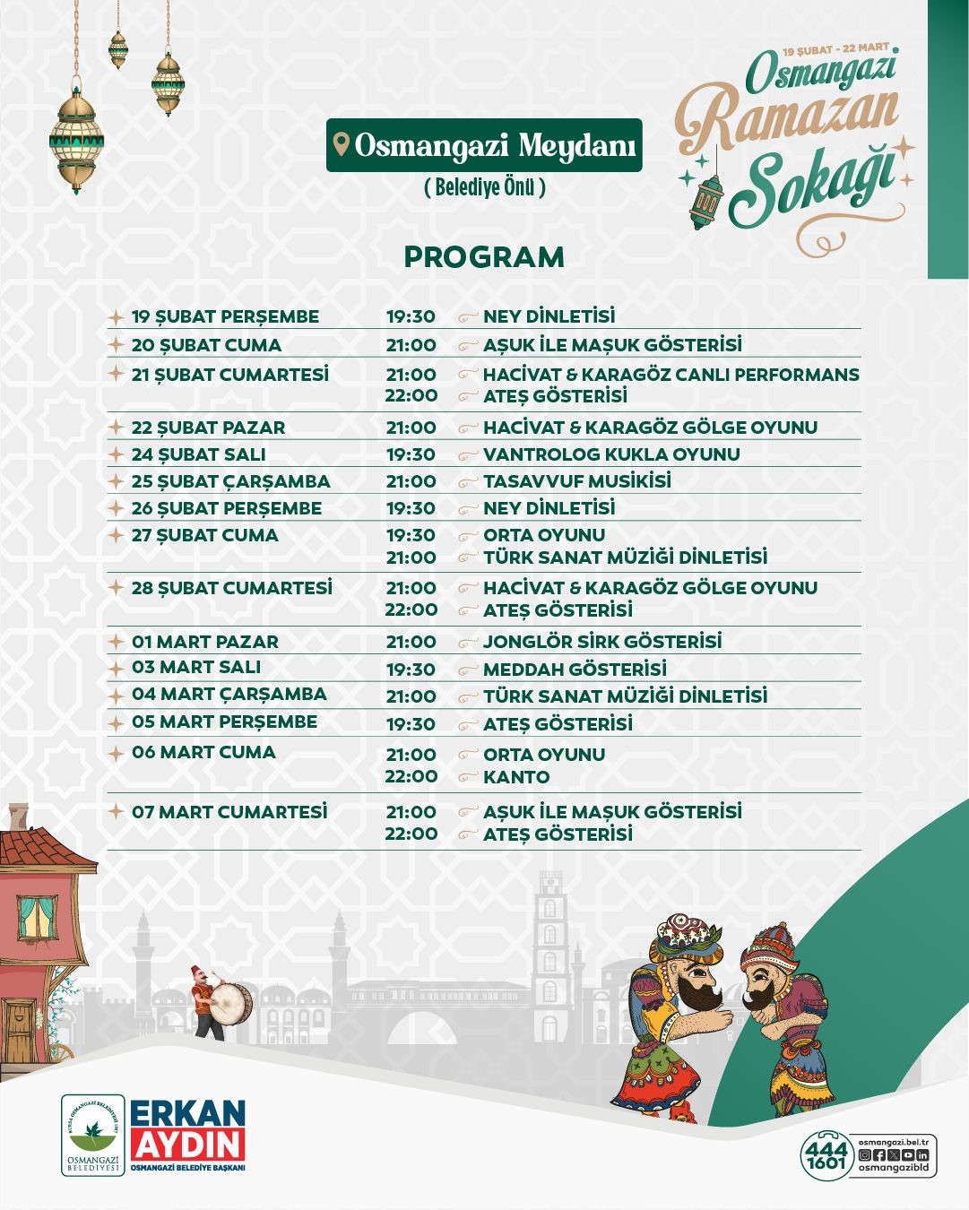 Osmangazi’de Ramazan coşkusu meydanlara taşıyor
