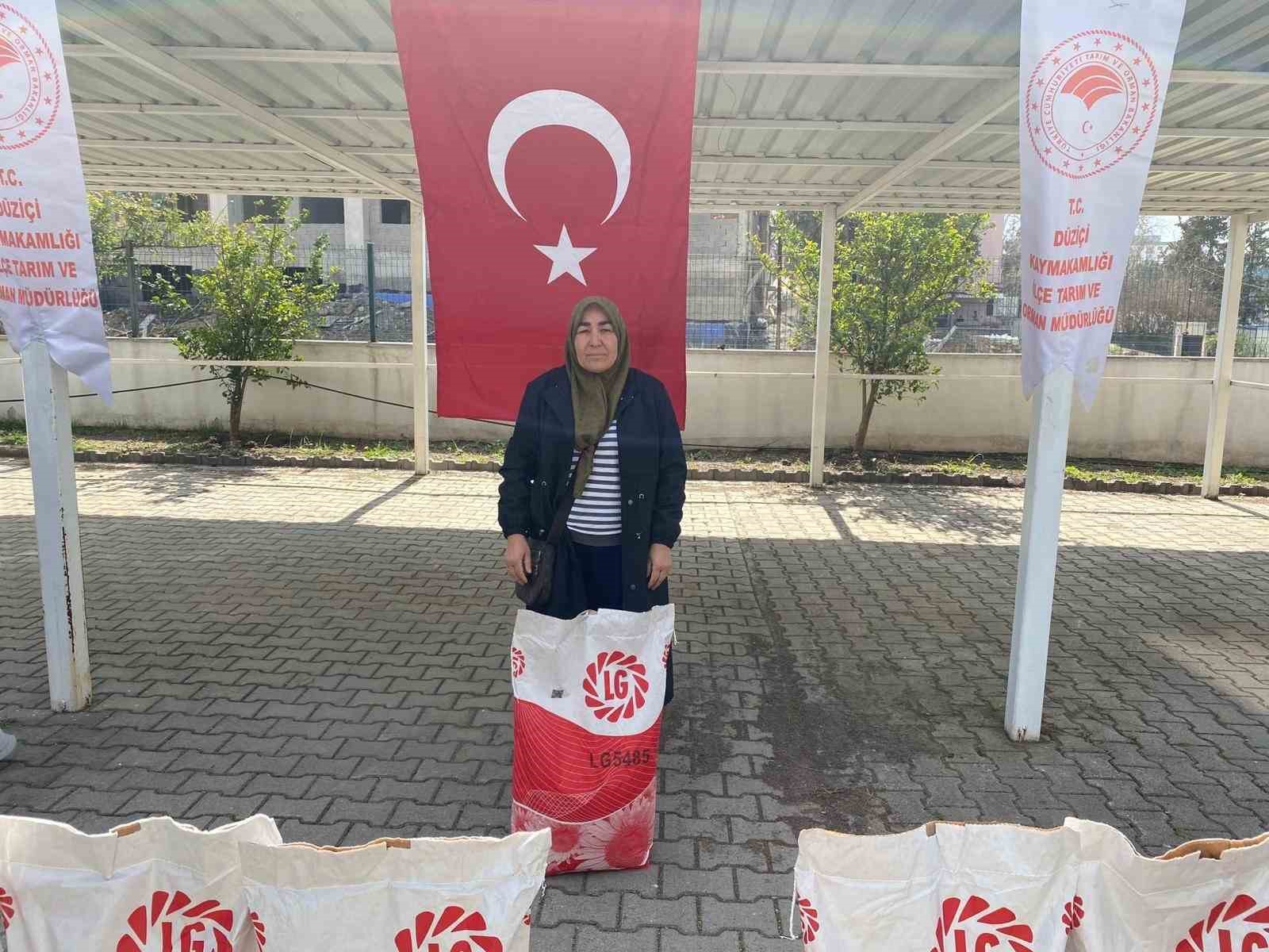 Osmaniye’de çiftçiye ayçiçeği tohumu desteği
