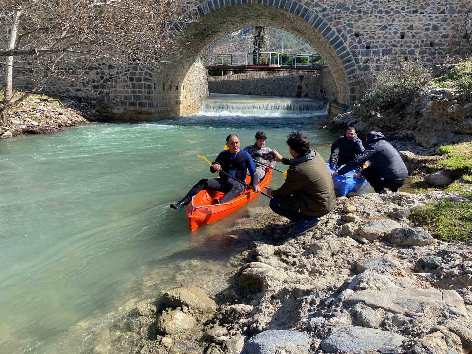 Osmaniye’de yağış sonrası Sabun Çayı’nda rafting heyecanı
