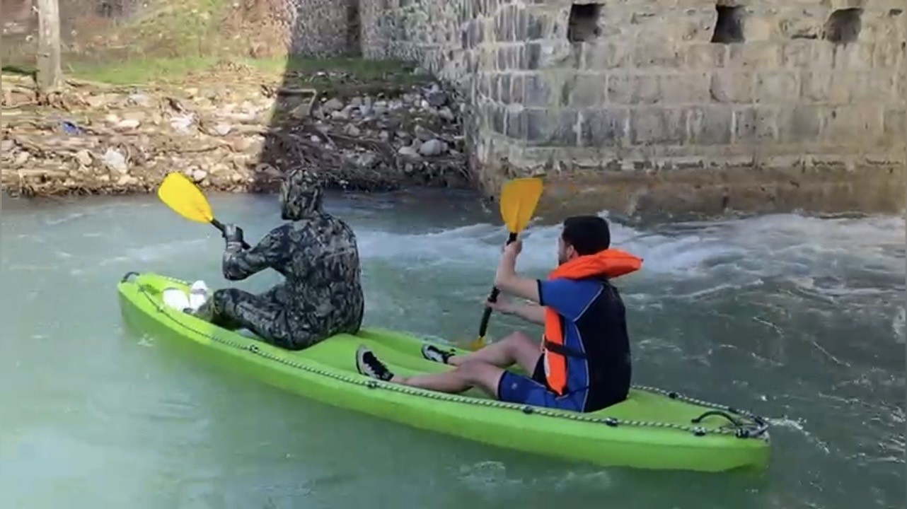 Osmaniye’de yağış sonrası Sabun Çayı’nda rafting heyecanı
