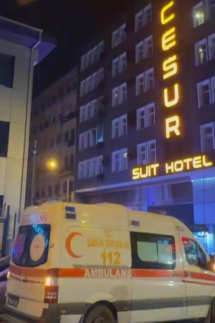Otel odasındaki yangın itfaiye ve 112’yi alarma geçirdi
