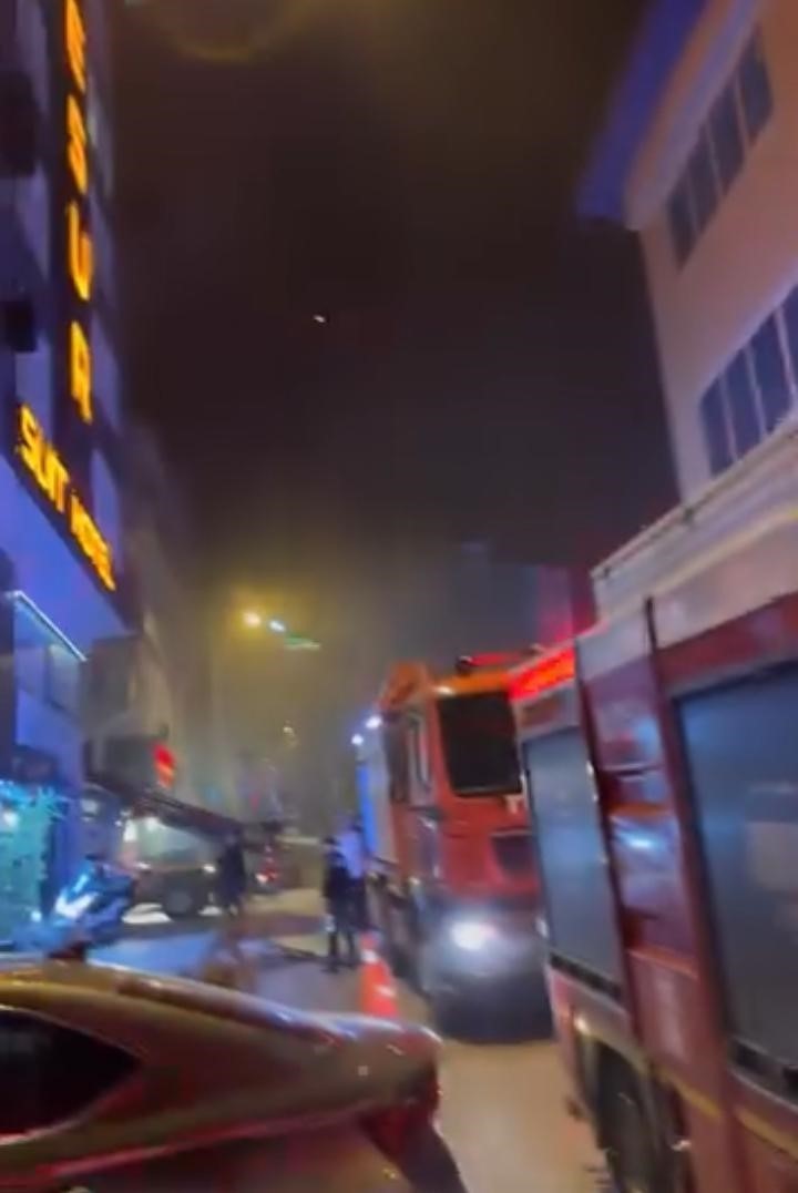 Otel odasındaki yangın itfaiye ve 112’yi alarma geçirdi
