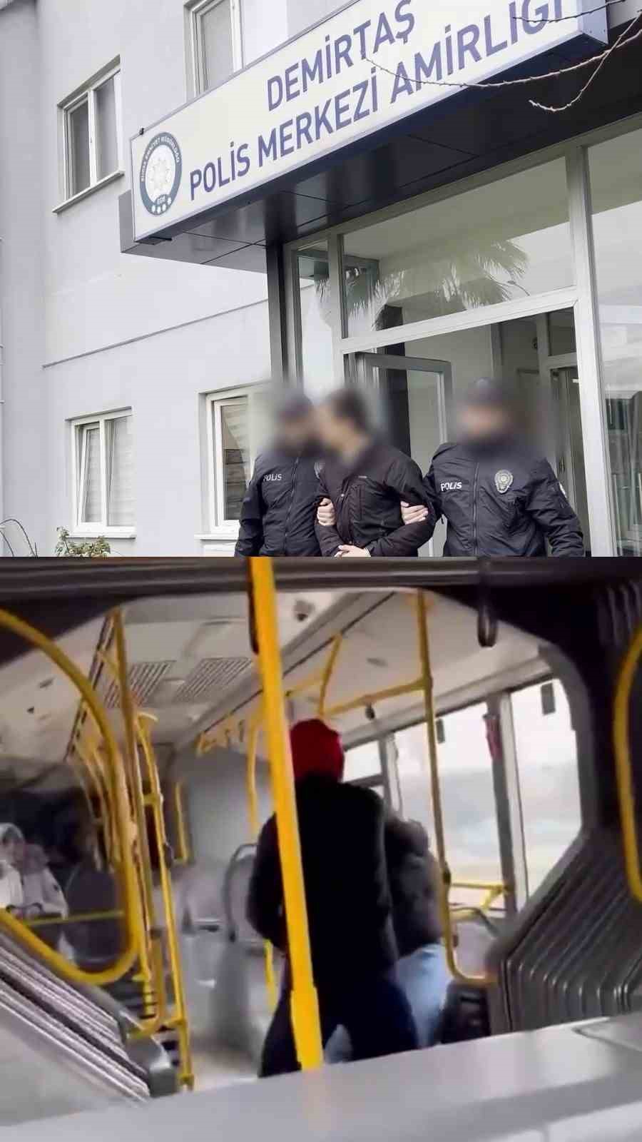 Otobüste tartıştığı genci darbeden şüpheli yakalandı
