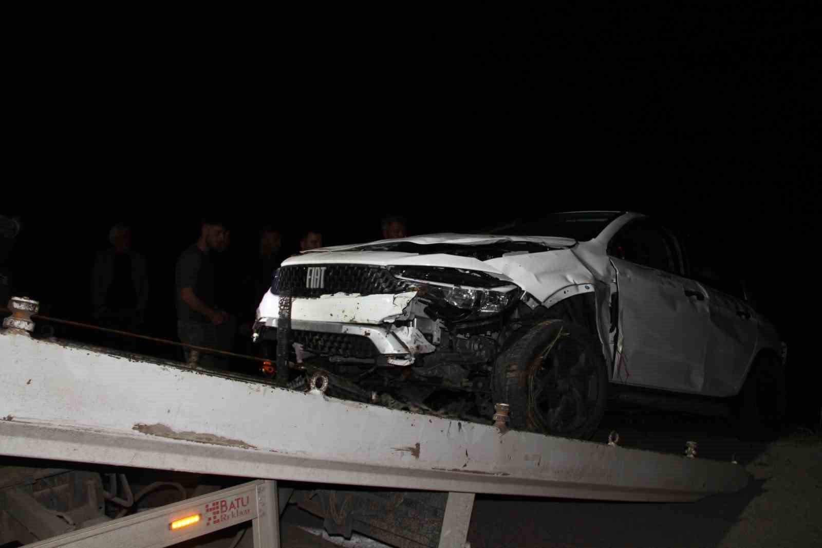 Otomobil fındık bahçesine uçtu: 2 yaralı
