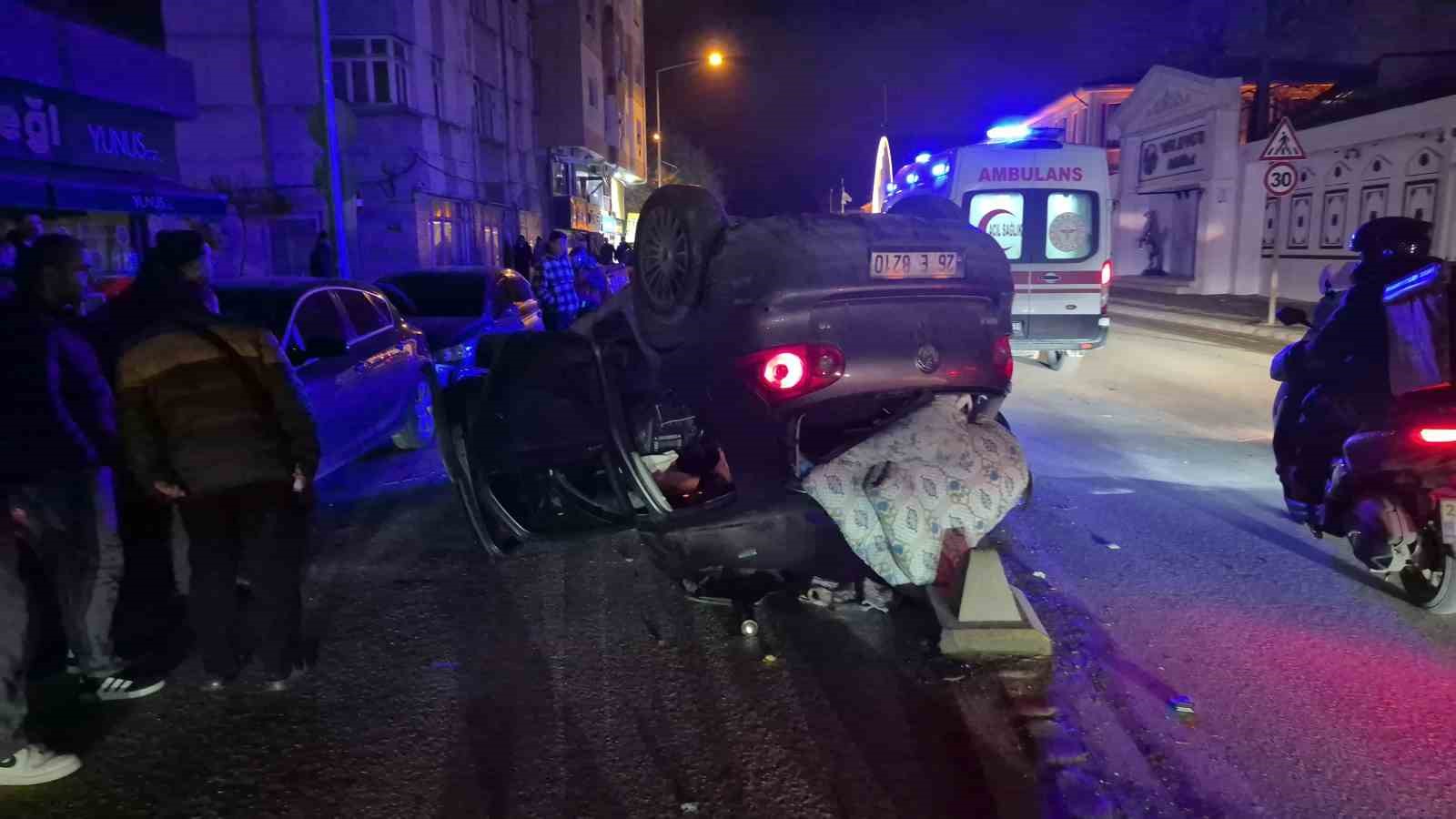 Otomobil takla attı: 1 yaralı
