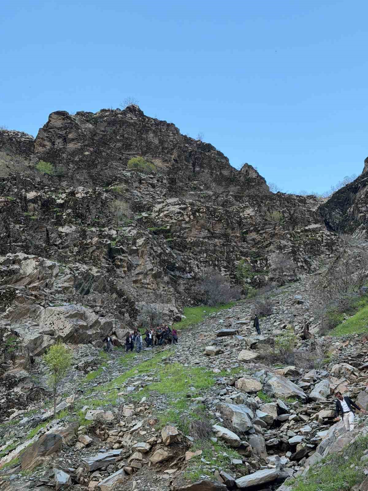 Pancar toplamaya gitti, kayalıklardan düşerek yaralandı
