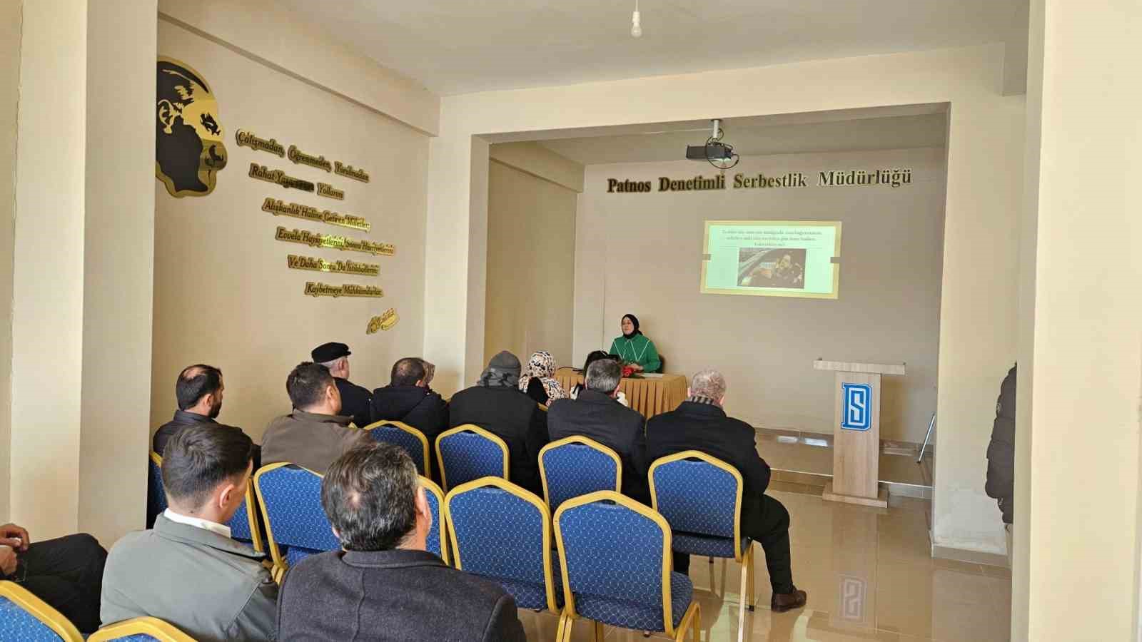 Patnos Denetimli Serbestlik Müdürlüğü’nden yükümlülere öfke kontrolü semineri
