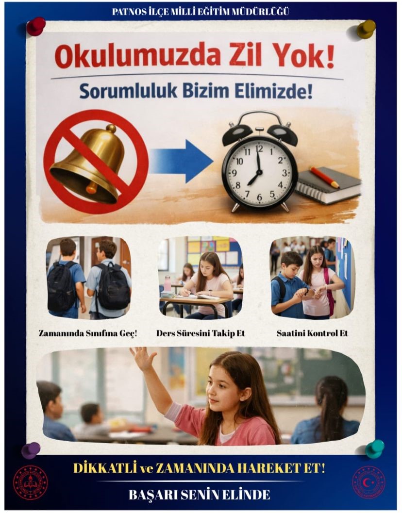 Patnos’ta zilsiz eğitim dönemi başlıyor
Patnos’ta zilsiz eğitim dönemi başlıyor