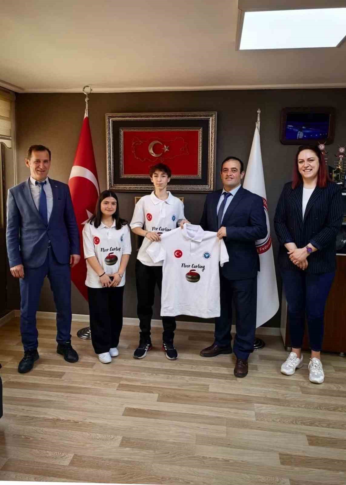 Pazarlar Spor Lisesi’nden Türkiye Curling Federasyonu’na ziyaret
