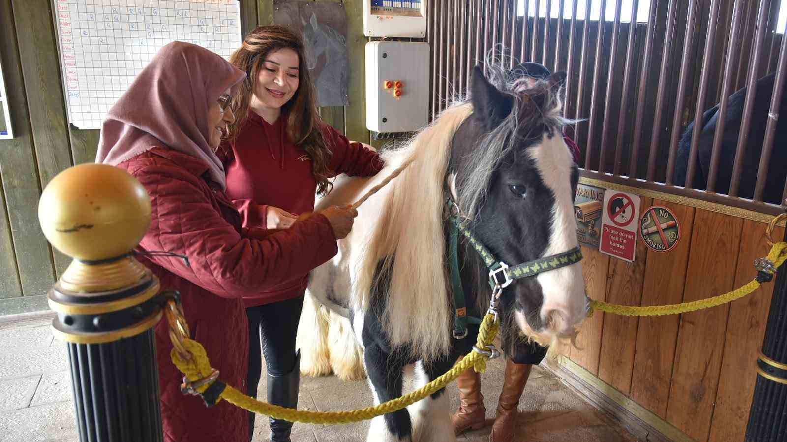 Pendik’te atlarla şifa: Yaşlılar için atla terapi dönemi başladı
