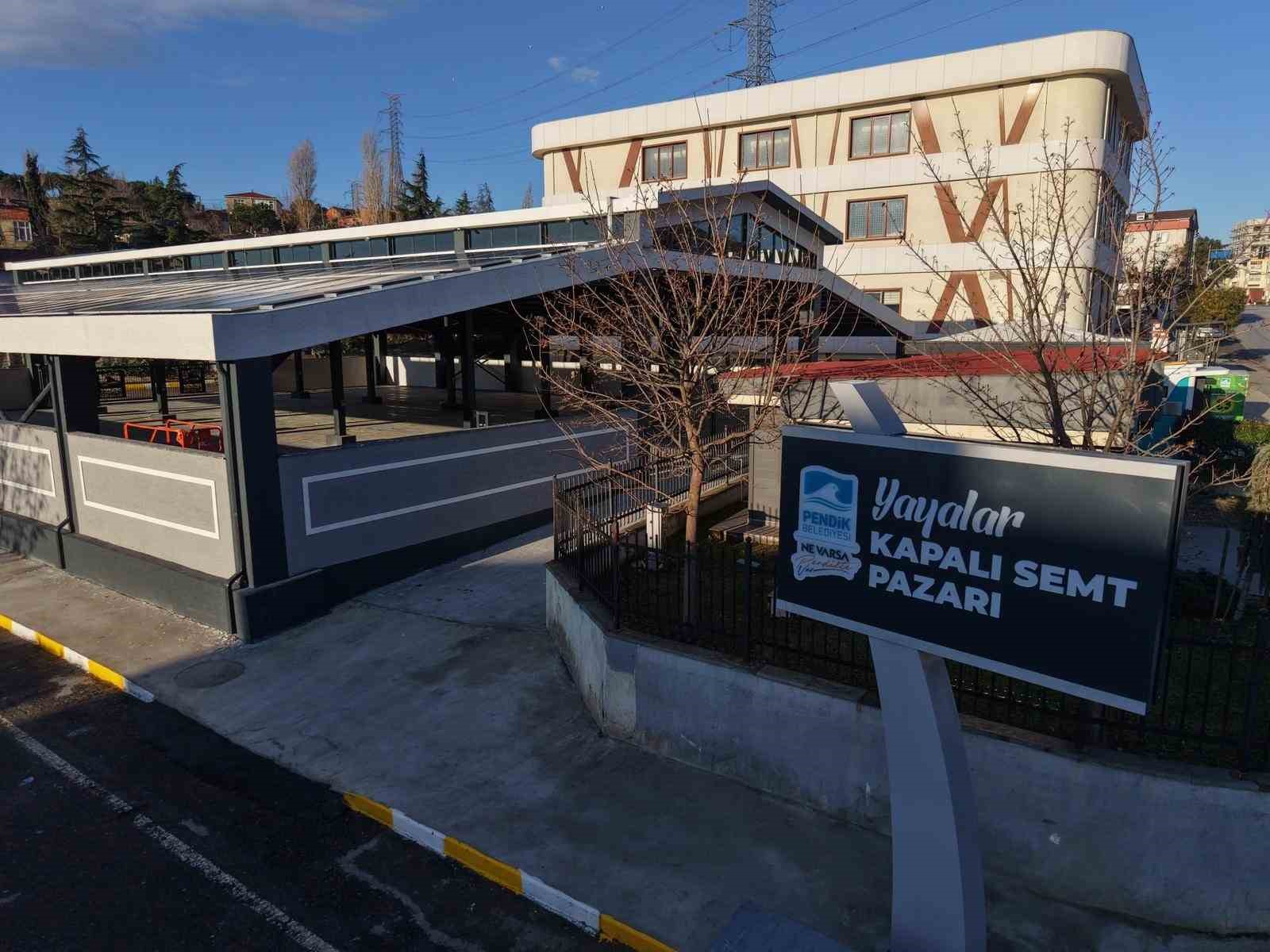 Pendik’te kapalı semt pazarı enerji santraline dönüştü
