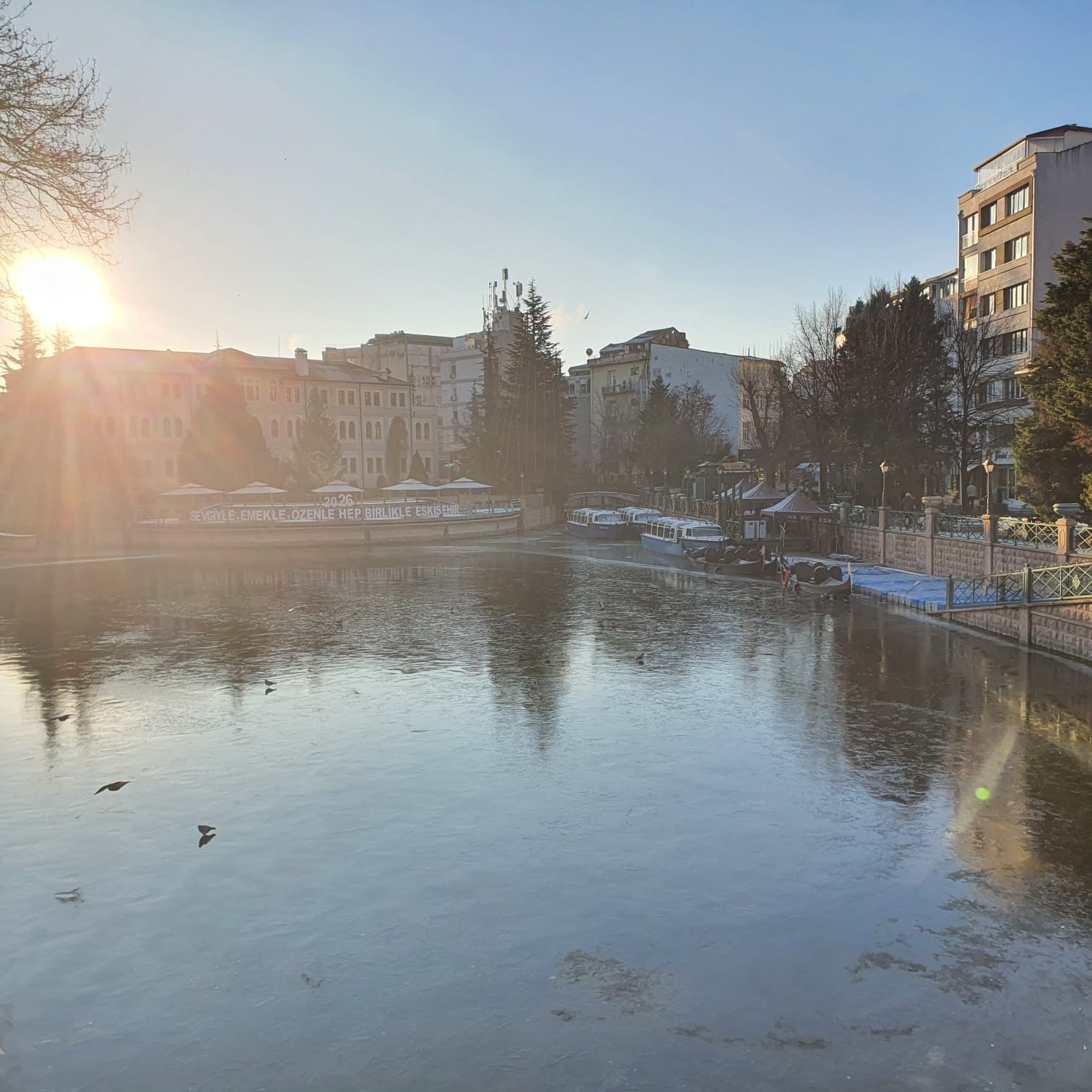 Porsuk’un donduğunun resmidir
