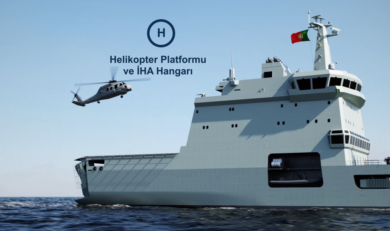 Portekiz denizde ikmal ve lojistik destek gemilerinin blokları kızağa alındı
