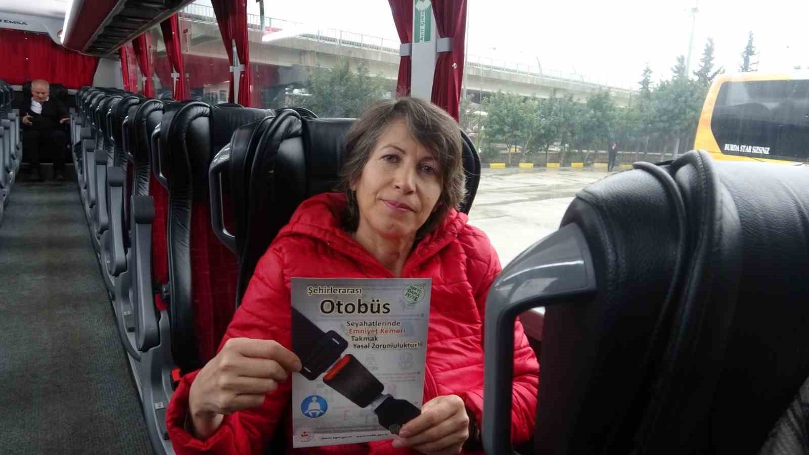 Ramazan Bayramı öncesi otobüs terminalinde trafik denetimi
