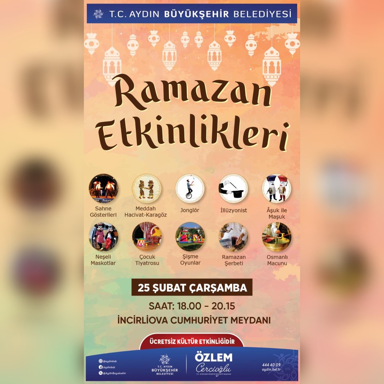 Ramazan eğlenceleri, İncirliova’da yeniden yaşanacak
