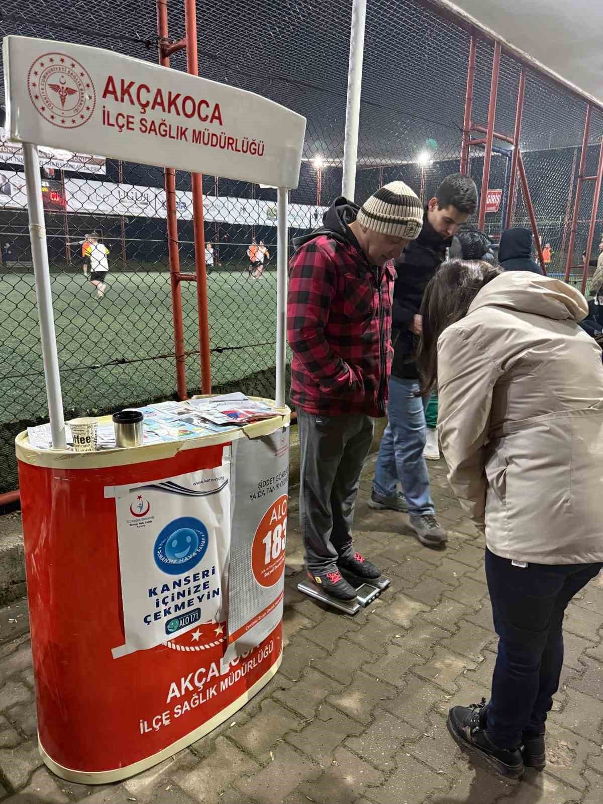 Ramazan turnuvasında sağlık standı
