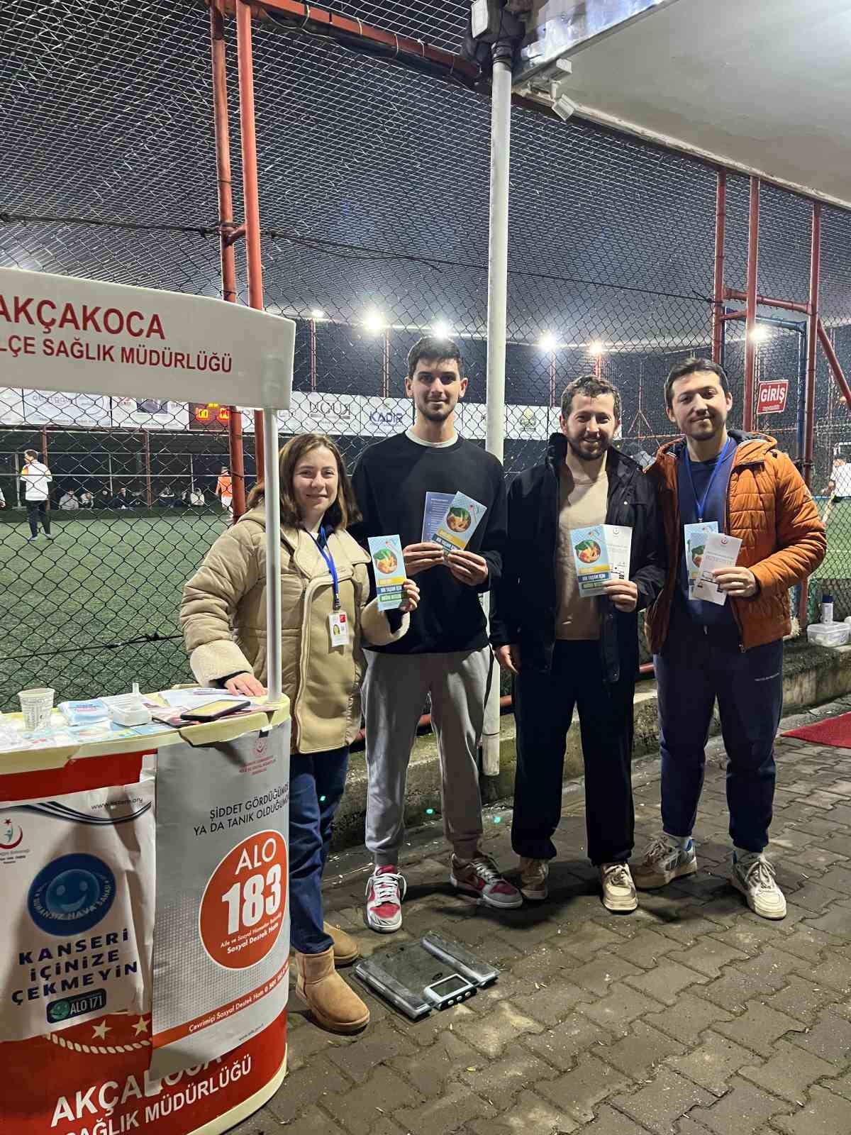 Ramazan turnuvasında sağlık standı
