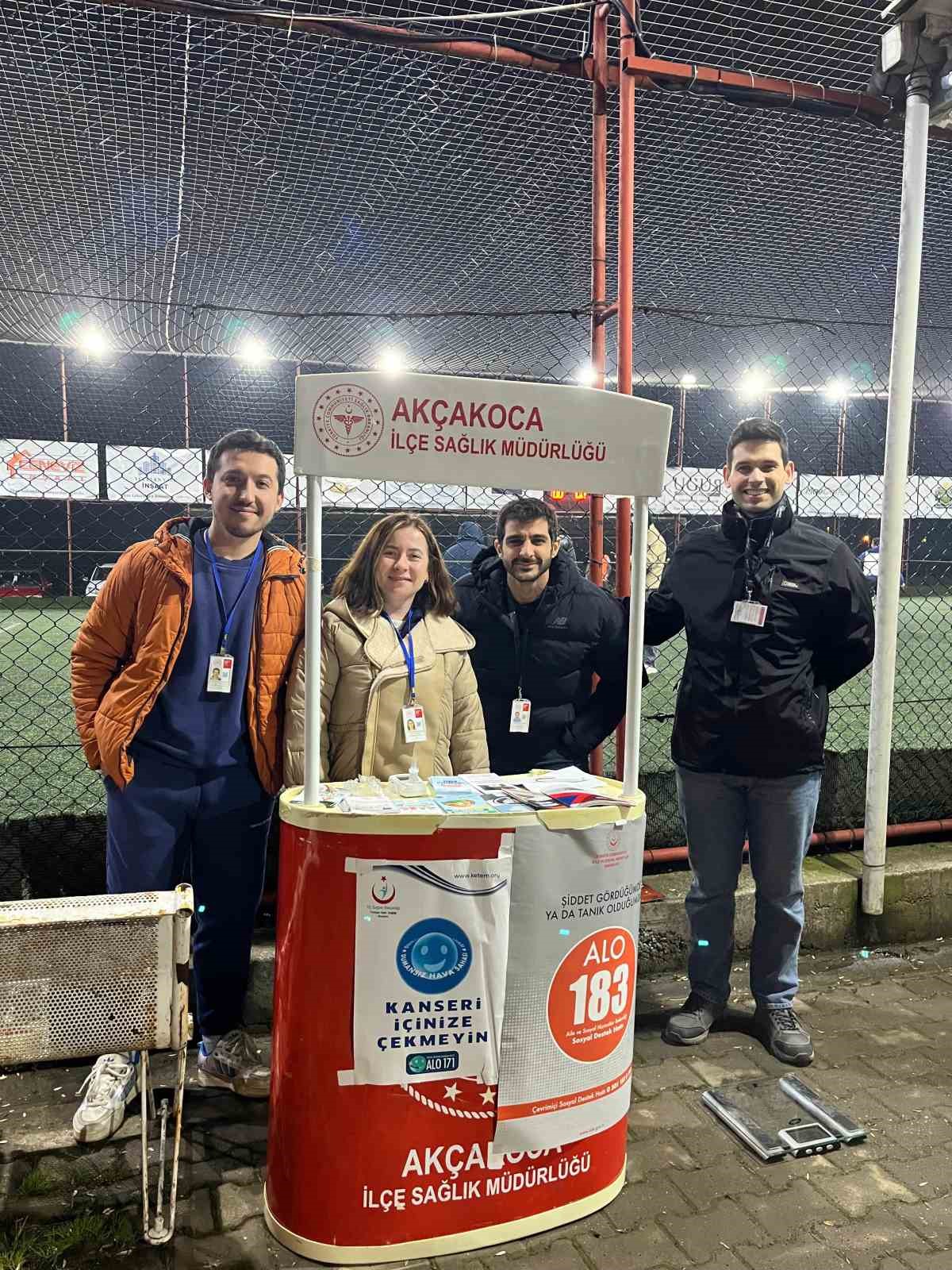 Ramazan turnuvasında sağlık standı
