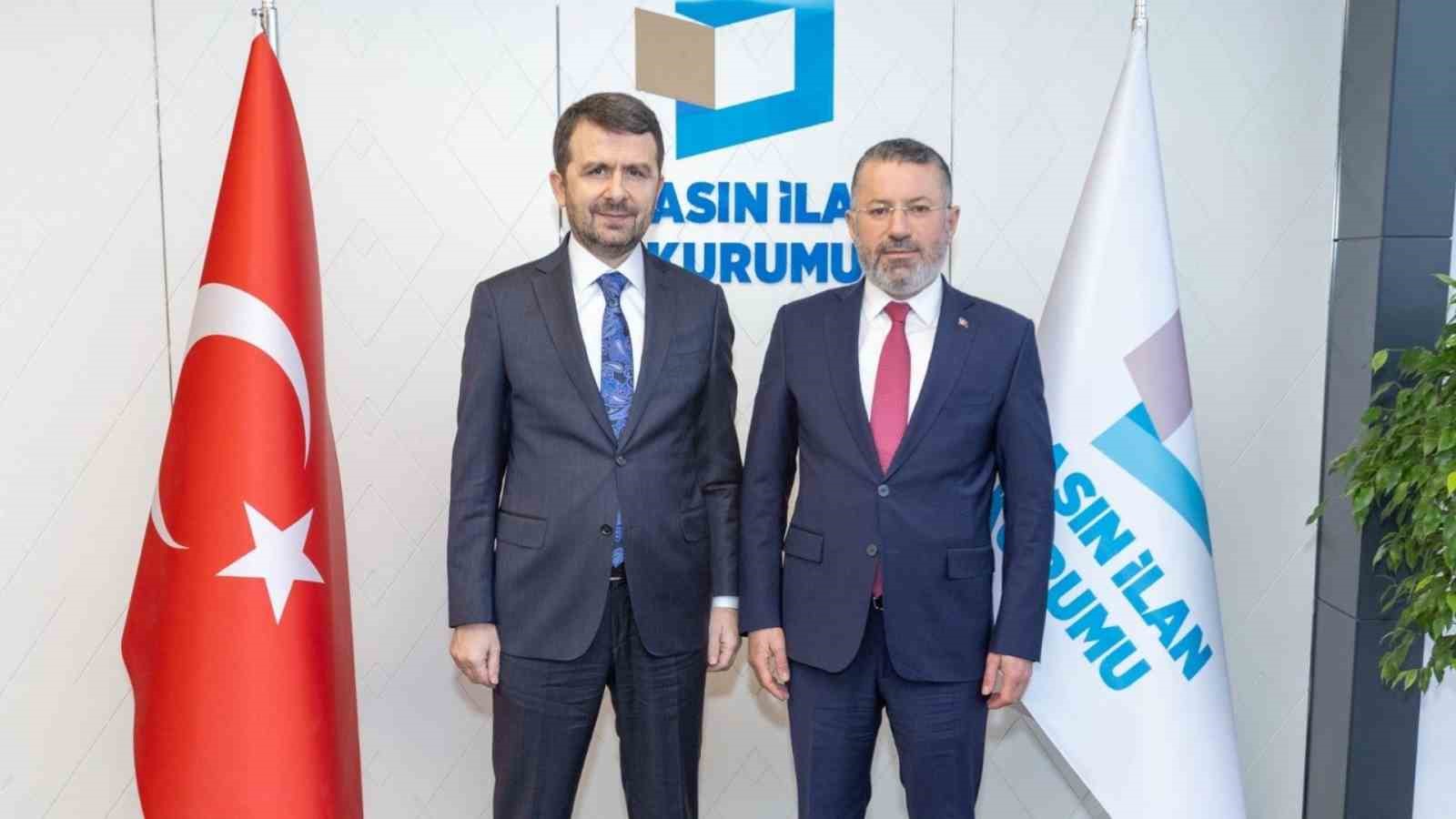 Rektör Kırışık, BİK Genel Müdürü Abdulkadir Çay ile bir araya geldi
