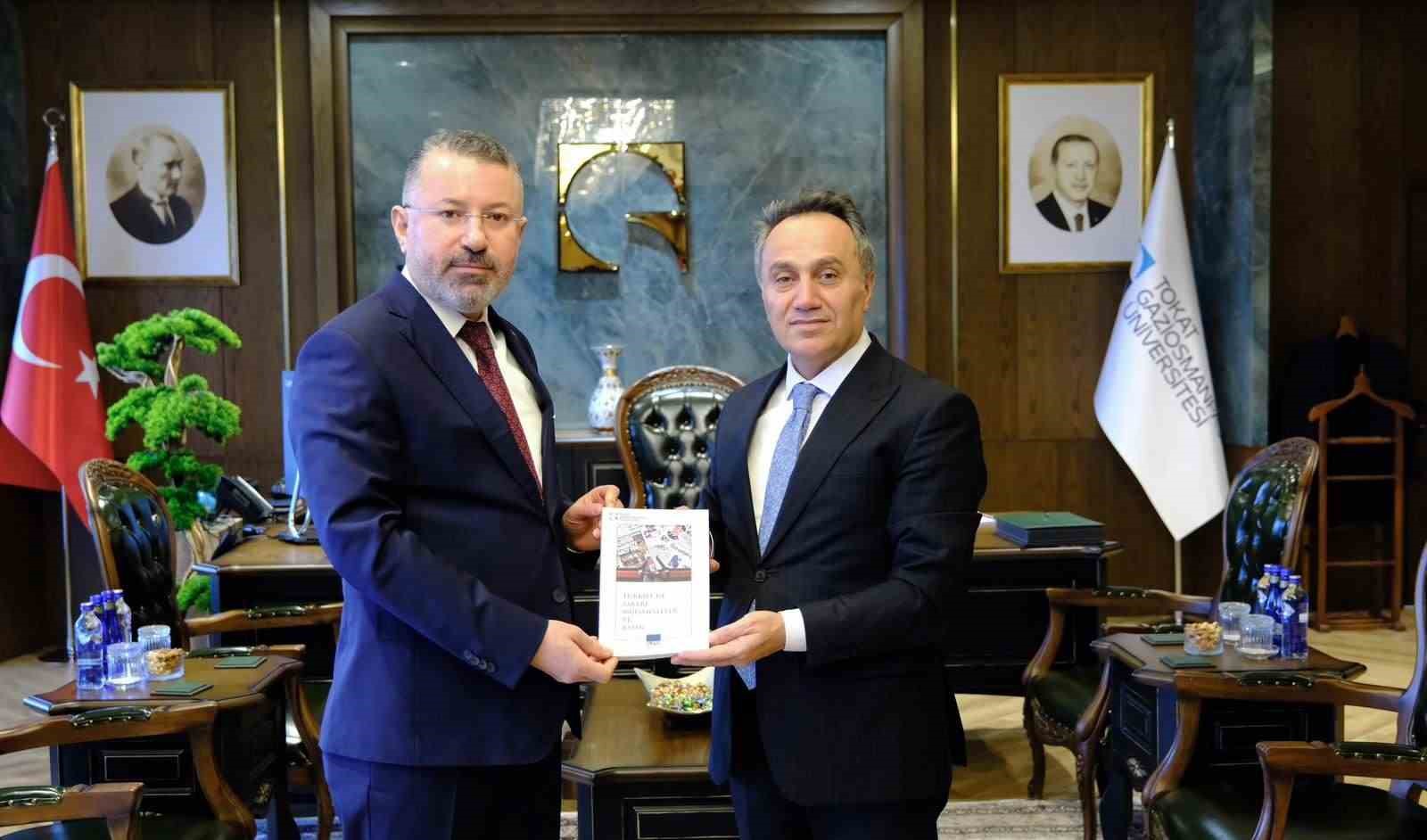 Rektör Kırışık’tan TOGÜ Rektörü Yılmaz’a ziyaret
