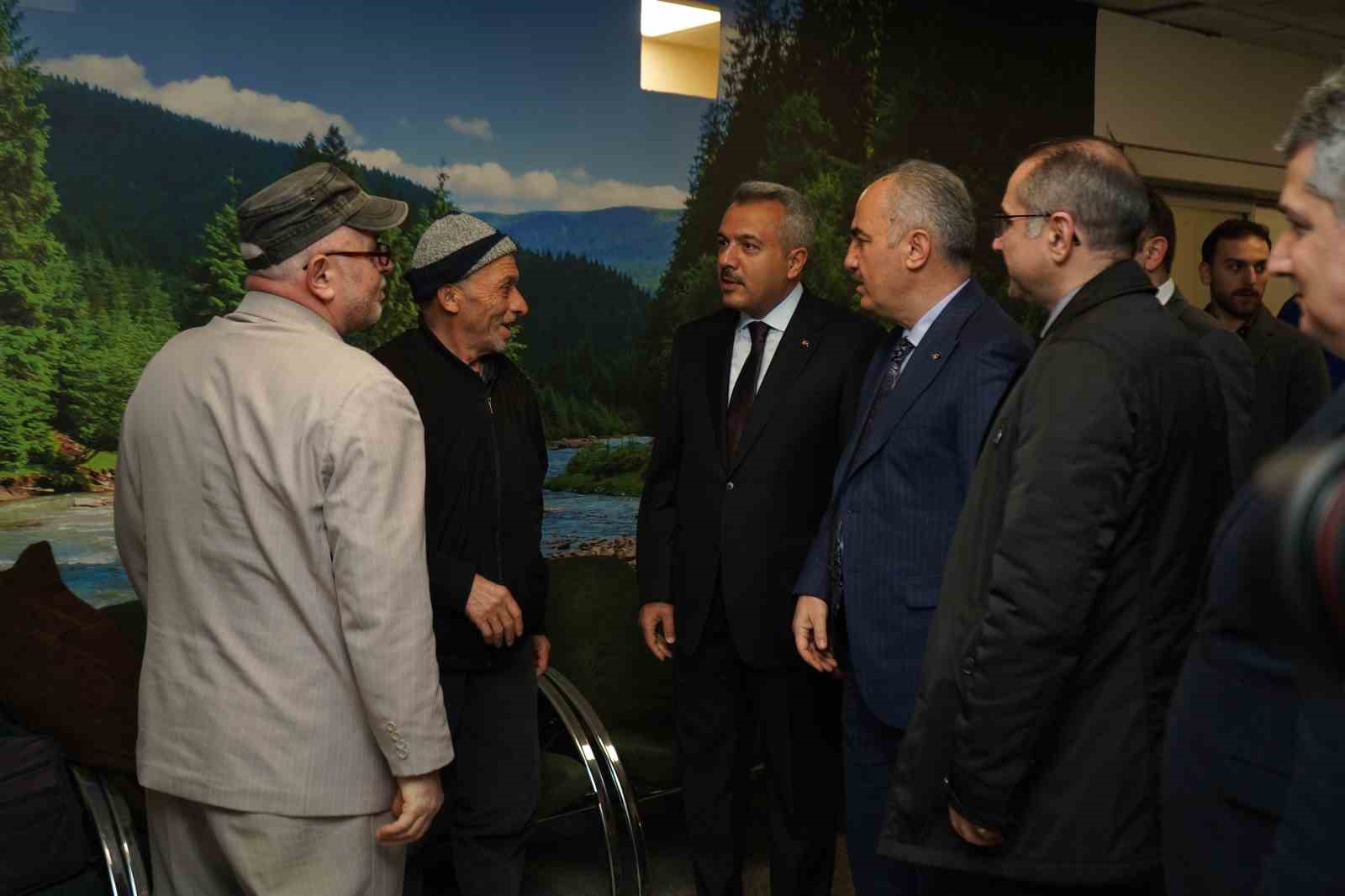 Rize protokolünden yeni yıla çalışarak girenlere ziyaret
