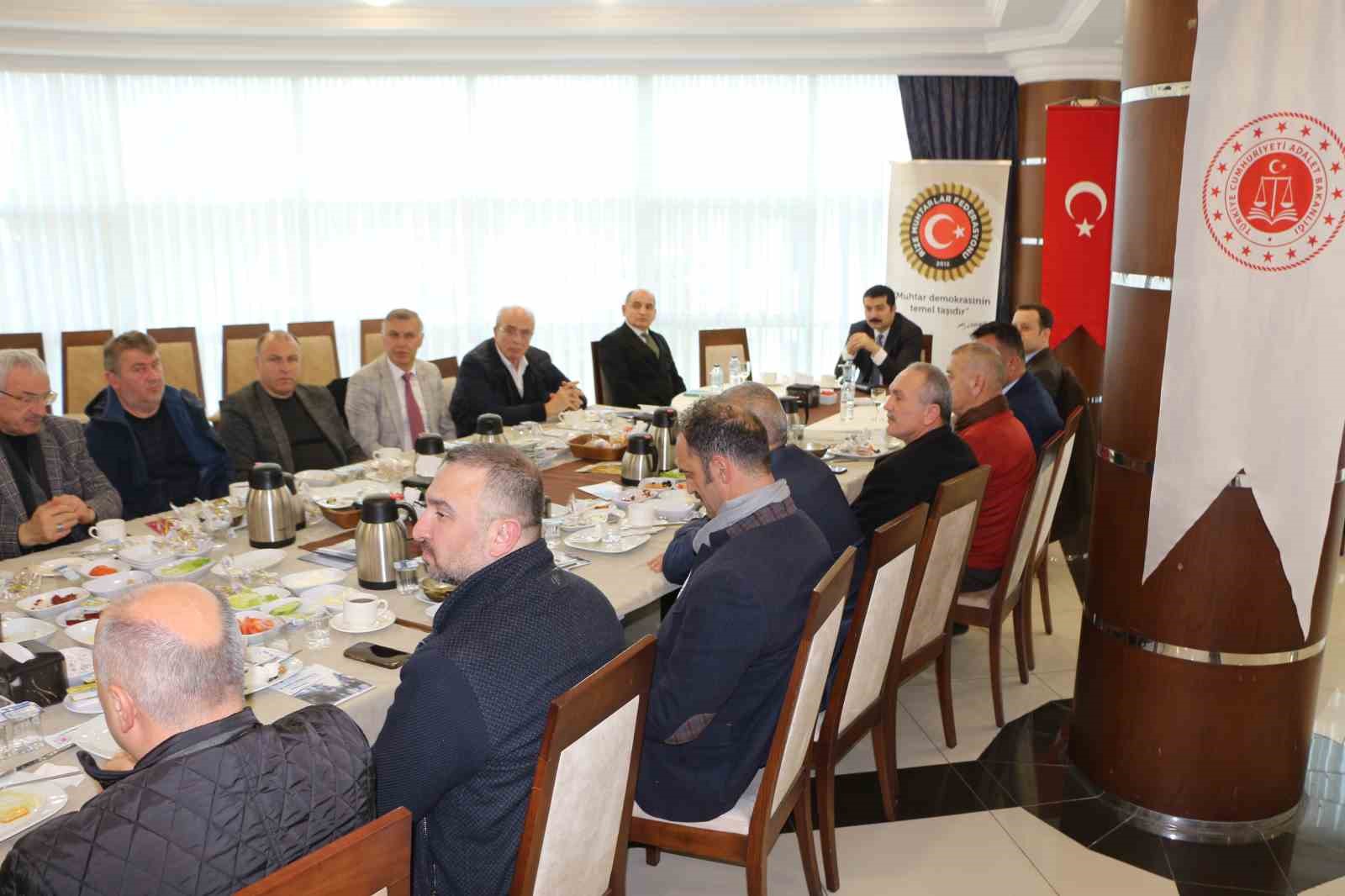 Rize’de muhtarlara yönelik denetimli serbestlik bilgilendirme toplantısı yapıldı
