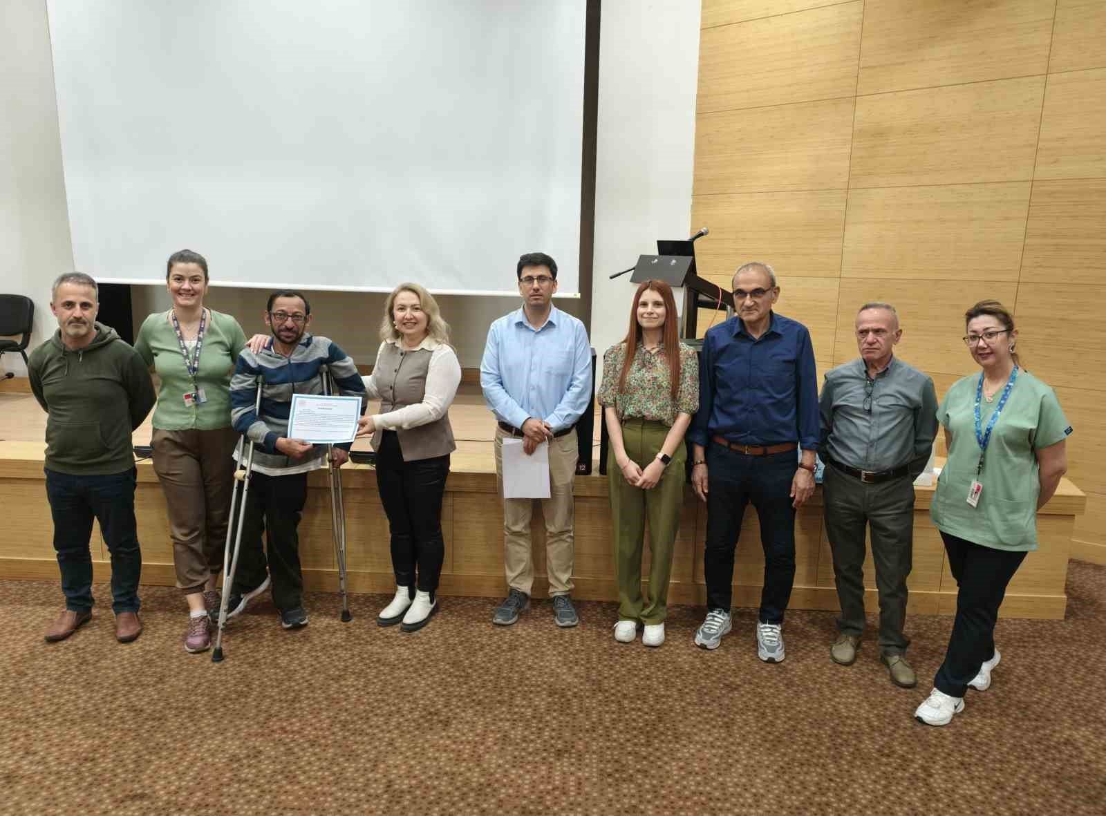 Sağlık çalışanları adım adım yarıştı
