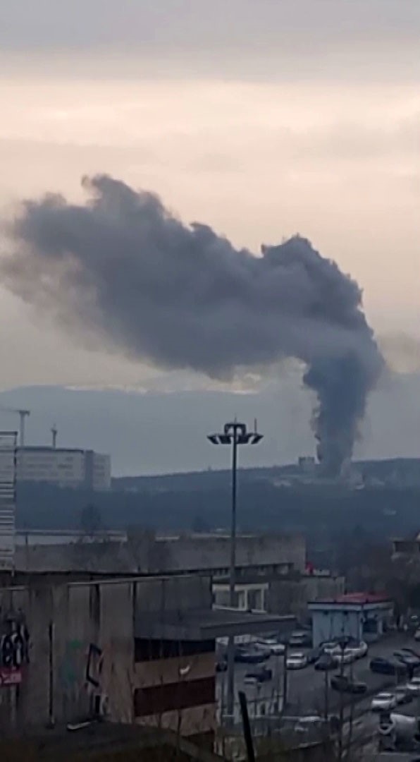 Sakarya Şehir Hastanesi inşaatında yangın
