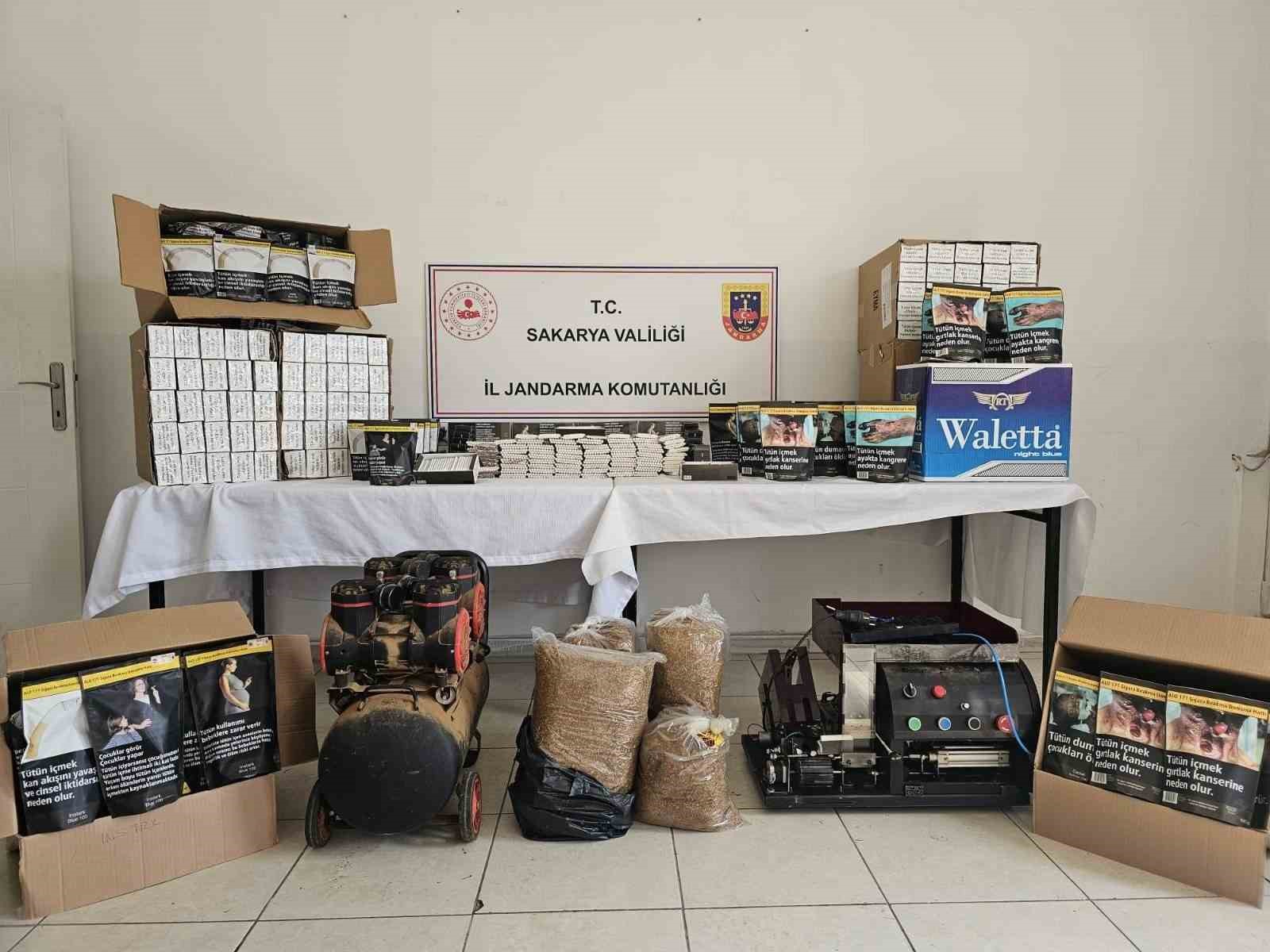 Sakarya’da kaçak tütün operasyonu
