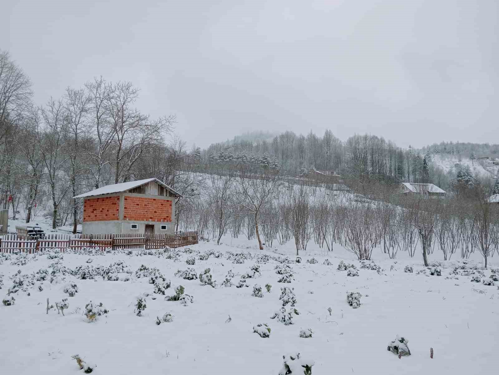 Sakarya’da yüksek kesimlerde kar, şehir merkezinde yağmur etkili oldu
