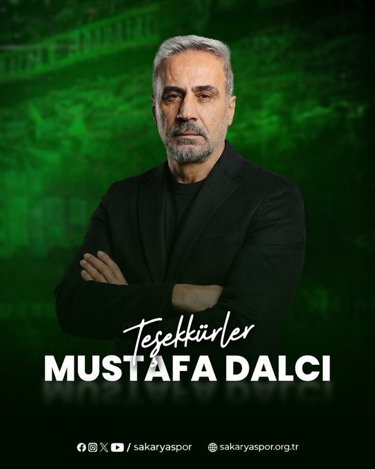 Sakaryaspor’da Teknik Direktör Mustafa Dalcı ile yollar ayrıldı

