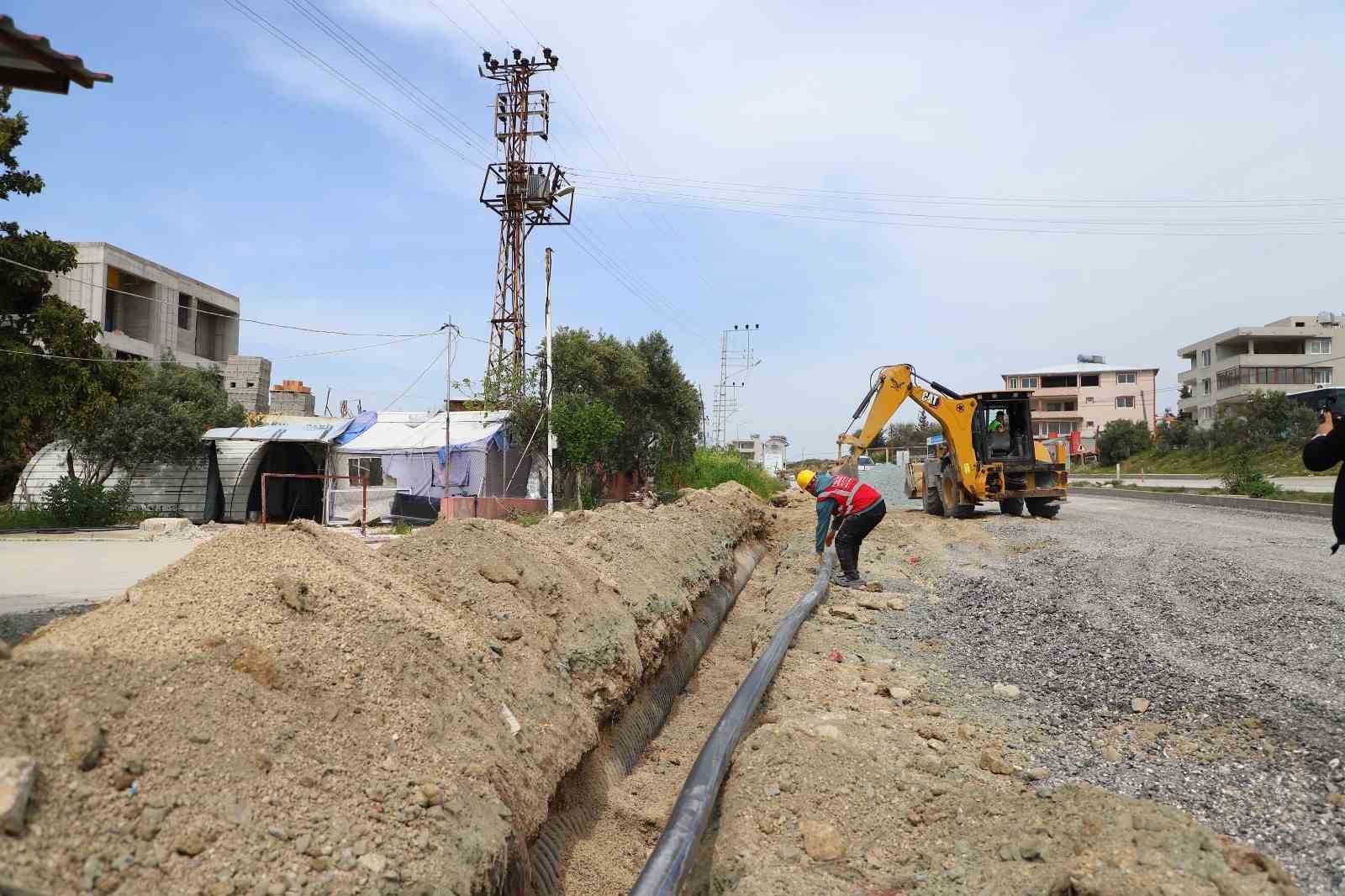 Samandağ’da içme suyu şebeke projesinin yüzde 88’i tamamlandı
